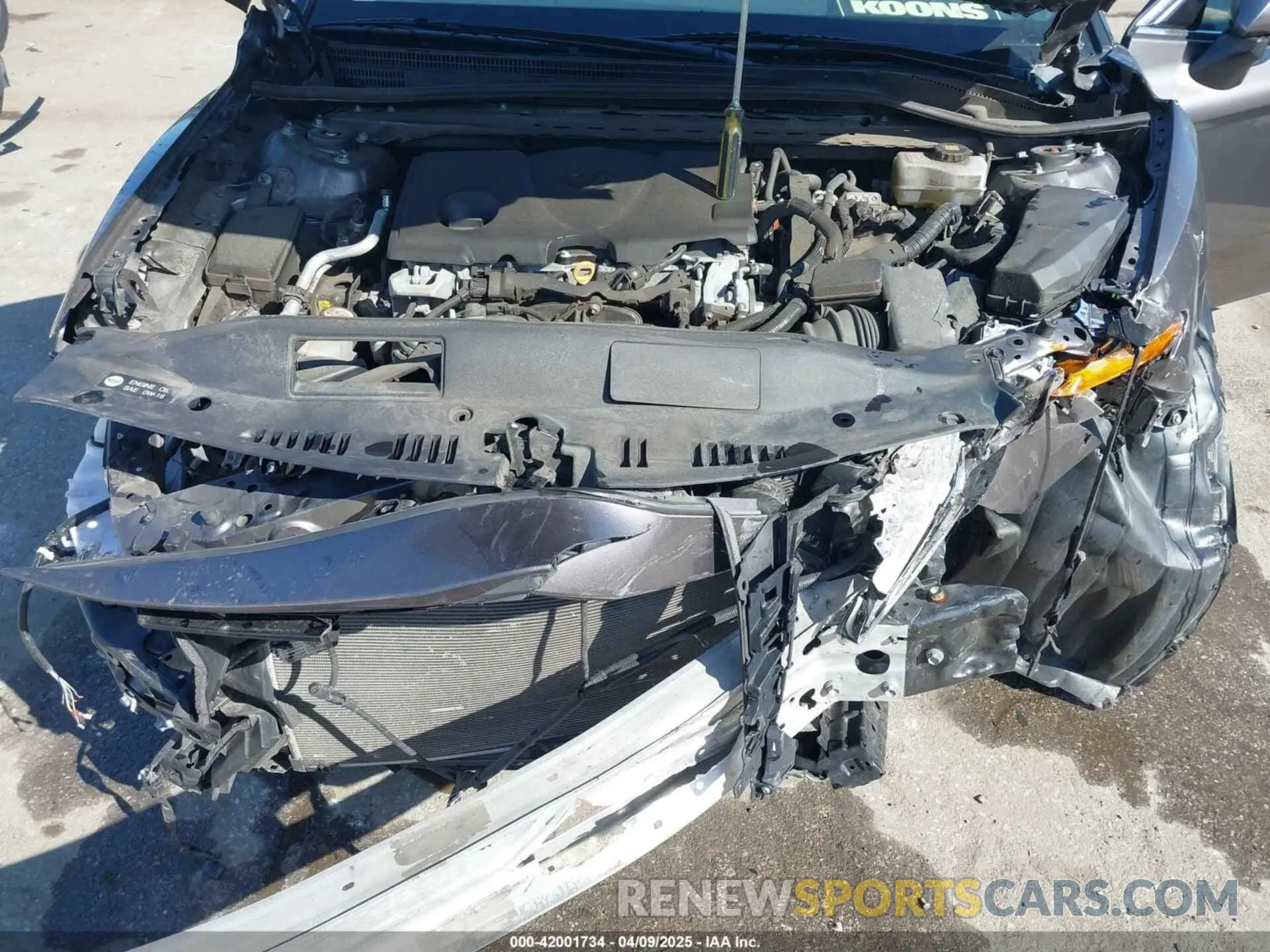 10 fotografías del automóvil dañado 4T1F31AK5LU014735 TOYOTA CAMRY 2020
