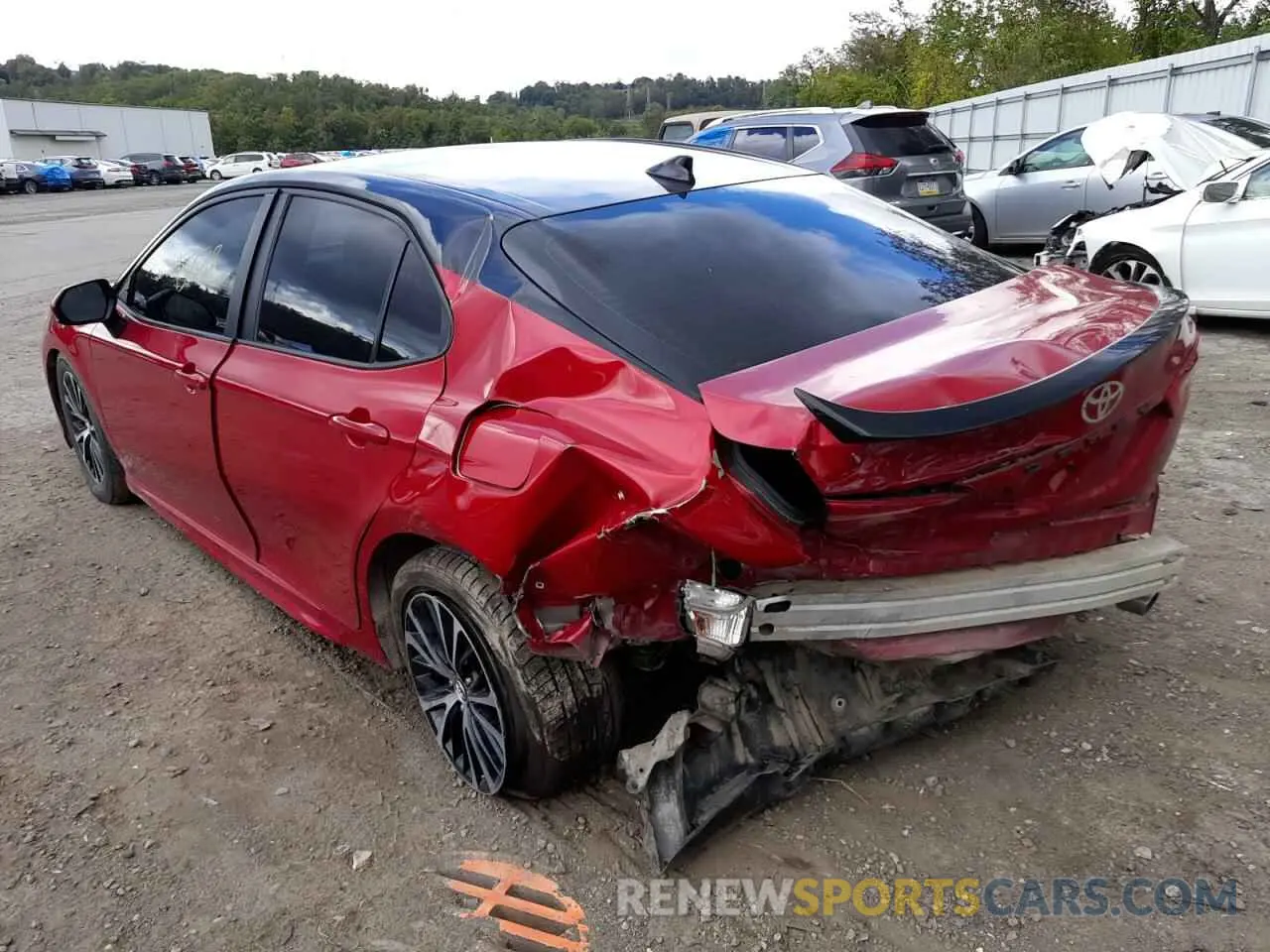3 fotografías del automóvil dañado 4T1G11AK2LU352720 TOYOTA CAMRY 2020