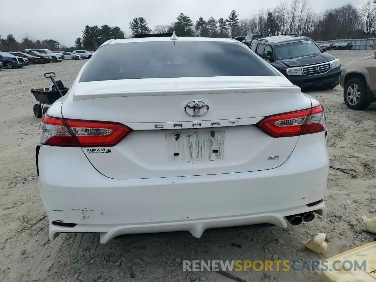 6 fotografías del automóvil dañado 4T1G11AK3LU877172 TOYOTA CAMRY 2020