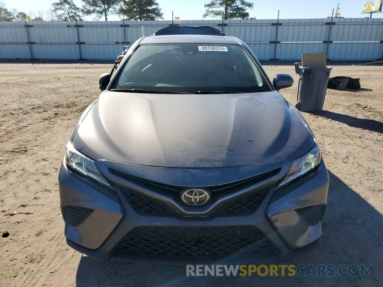 5 fotografías del automóvil dañado 4T1G11AK4LU314454 TOYOTA CAMRY 2020