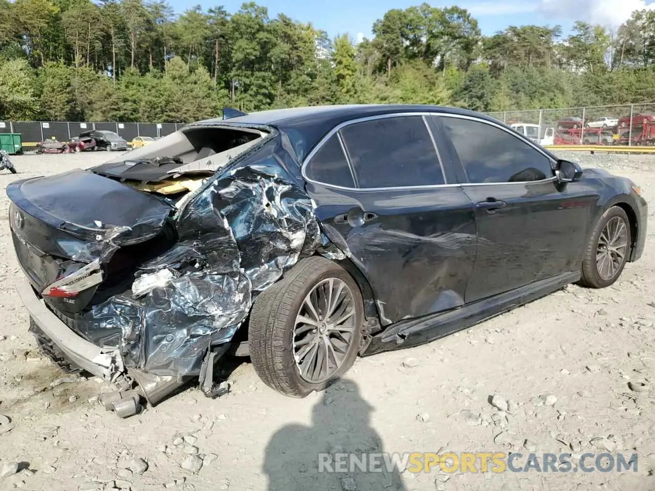 3 fotografías del automóvil dañado 4T1G11AK4LU339287 TOYOTA CAMRY 2020