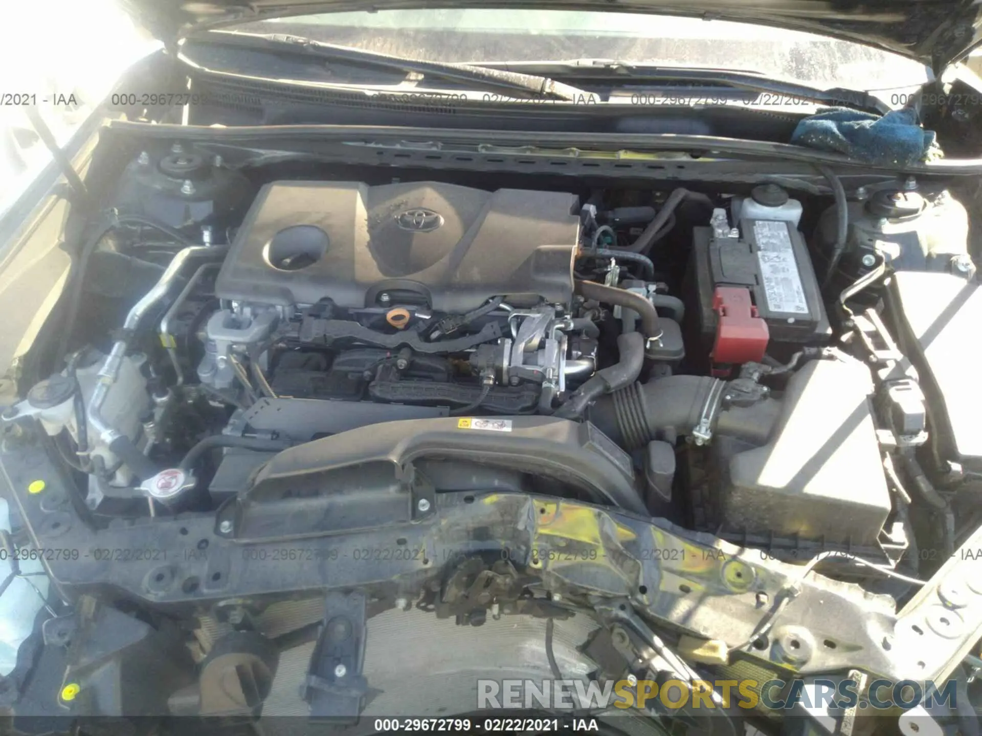 10 fotografías del automóvil dañado 4T1G11AK4LU894840 TOYOTA CAMRY 2020