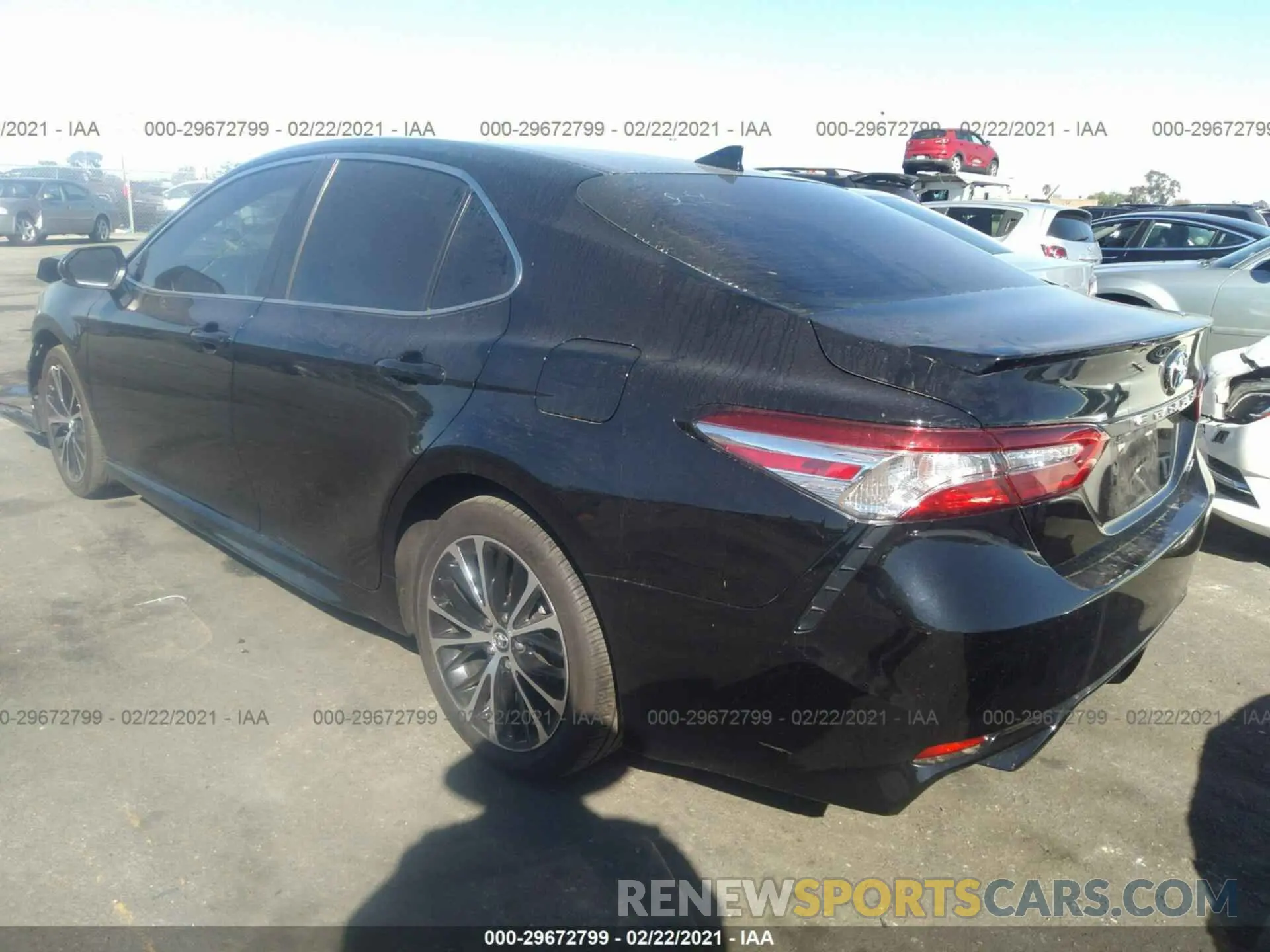 3 fotografías del automóvil dañado 4T1G11AK4LU894840 TOYOTA CAMRY 2020