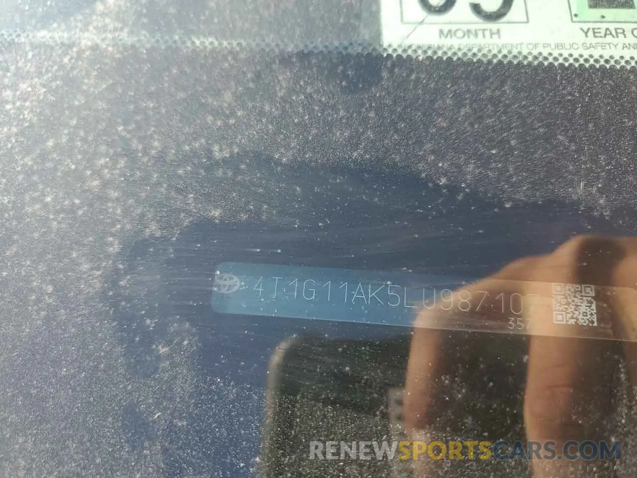 12 fotografías del automóvil dañado 4T1G11AK5LU987107 TOYOTA CAMRY 2020