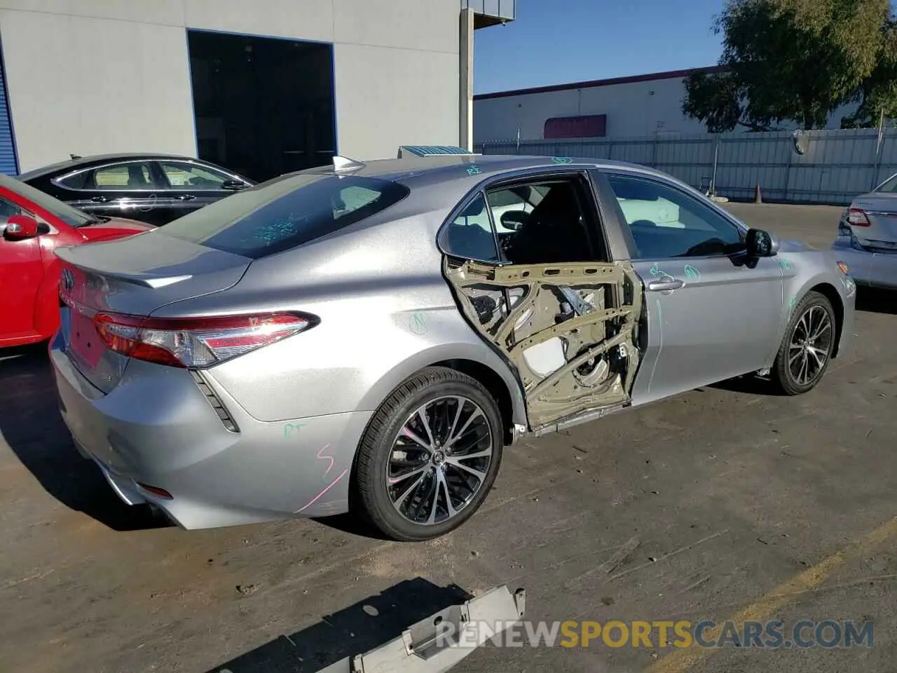 3 fotografías del automóvil dañado 4T1G11AK7LU885369 TOYOTA CAMRY 2020