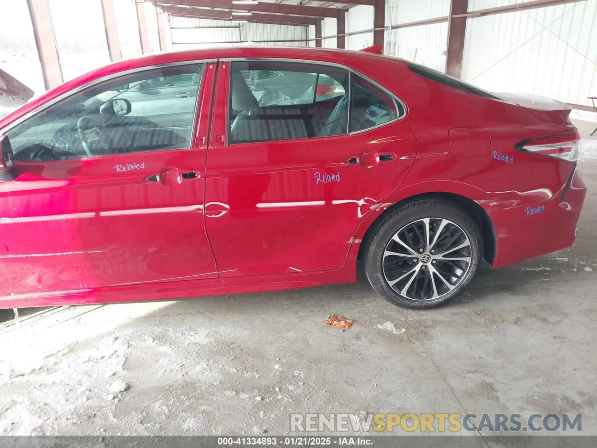 6 fotografías del automóvil dañado 4T1G11AK8LU390307 TOYOTA CAMRY 2020