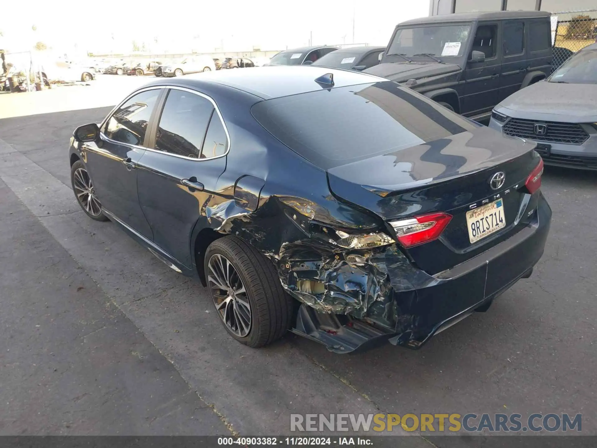 3 fotografías del automóvil dañado 4T1G11AK8LU957745 TOYOTA CAMRY 2020