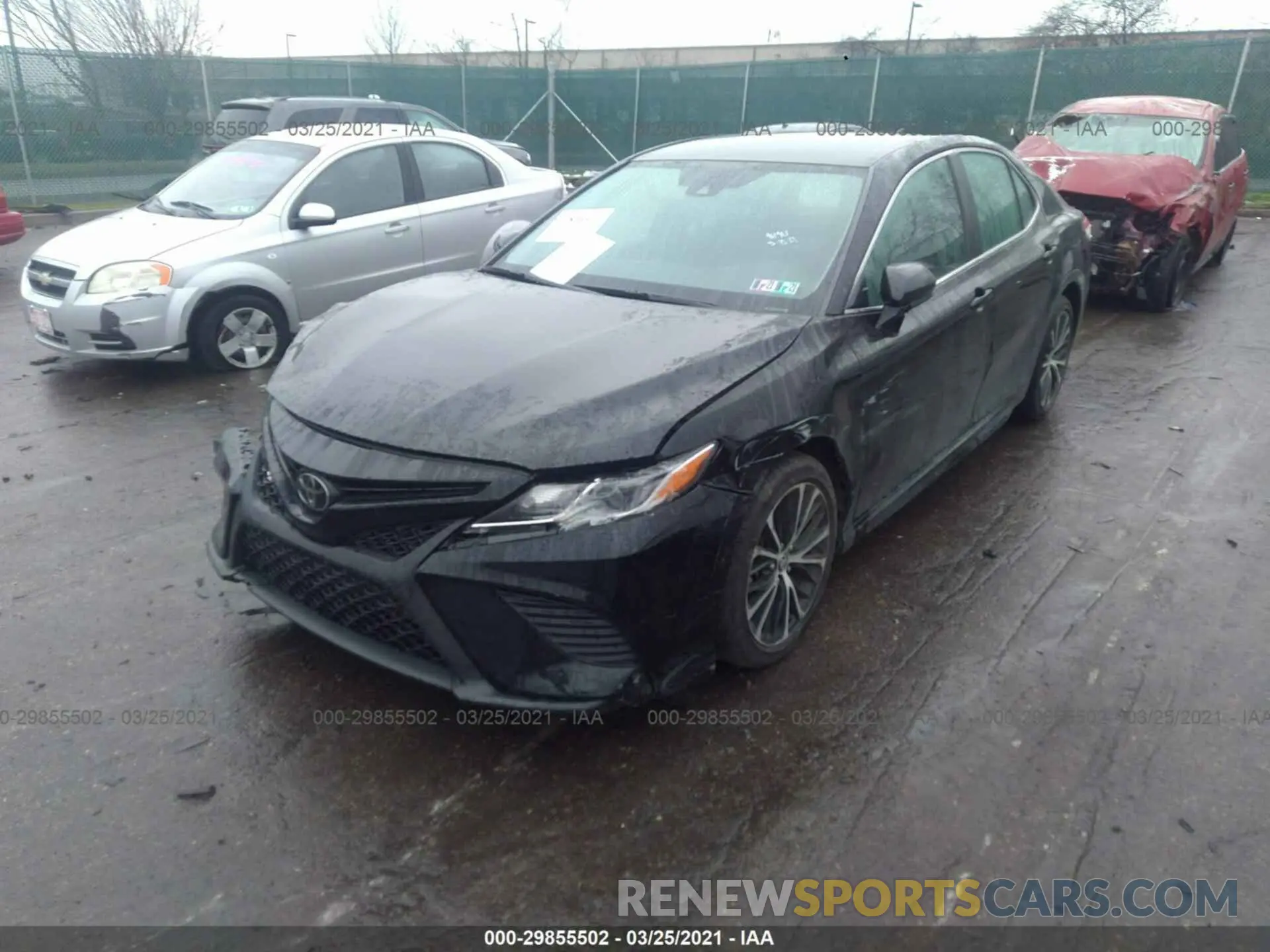 2 fotografías del automóvil dañado 4T1G11AK9LU961903 TOYOTA CAMRY 2020