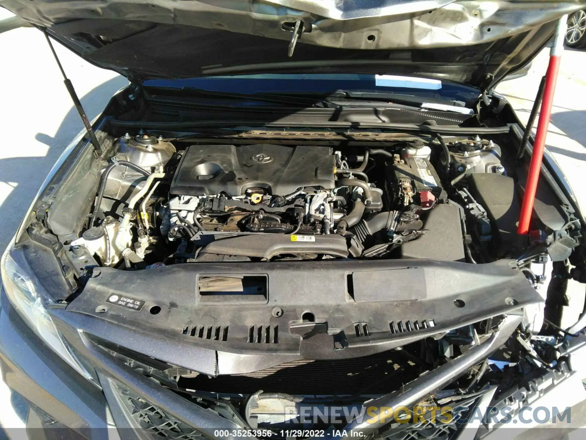 10 fotografías del automóvil dañado 4T1G11AKXLU890176 TOYOTA CAMRY 2020
