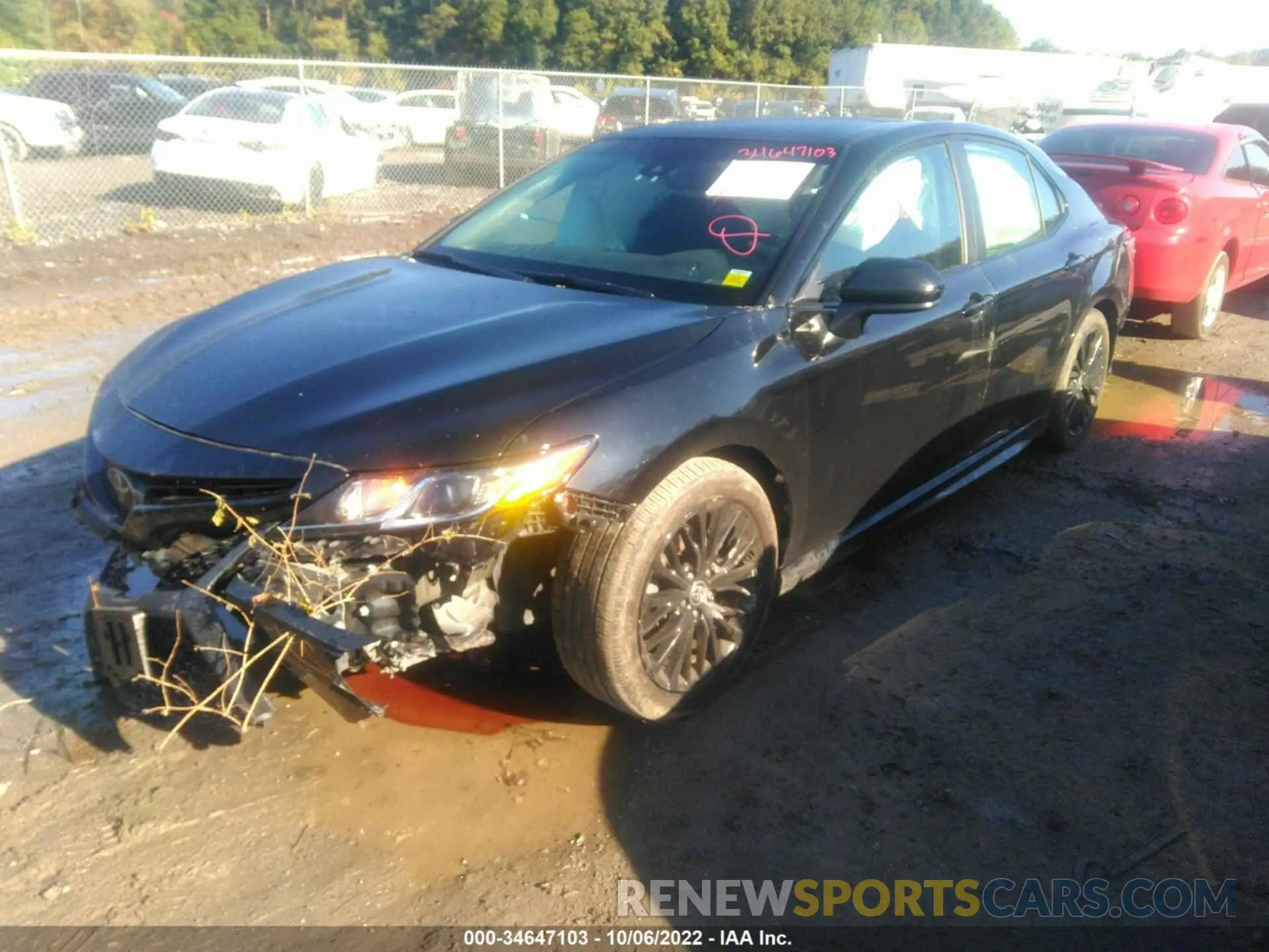 2 fotografías del automóvil dañado 4T1G11BK0LU008348 TOYOTA CAMRY 2020