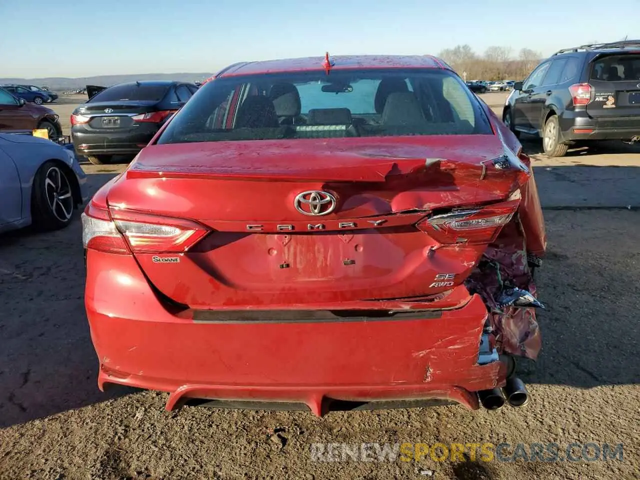 6 fotografías del automóvil dañado 4T1G11BK8LU011885 TOYOTA CAMRY 2020