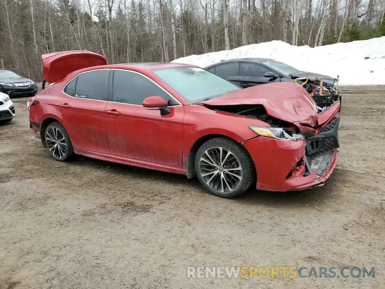 4 fotografías del automóvil dañado 4T1J11AK9LU350839 TOYOTA CAMRY 2020