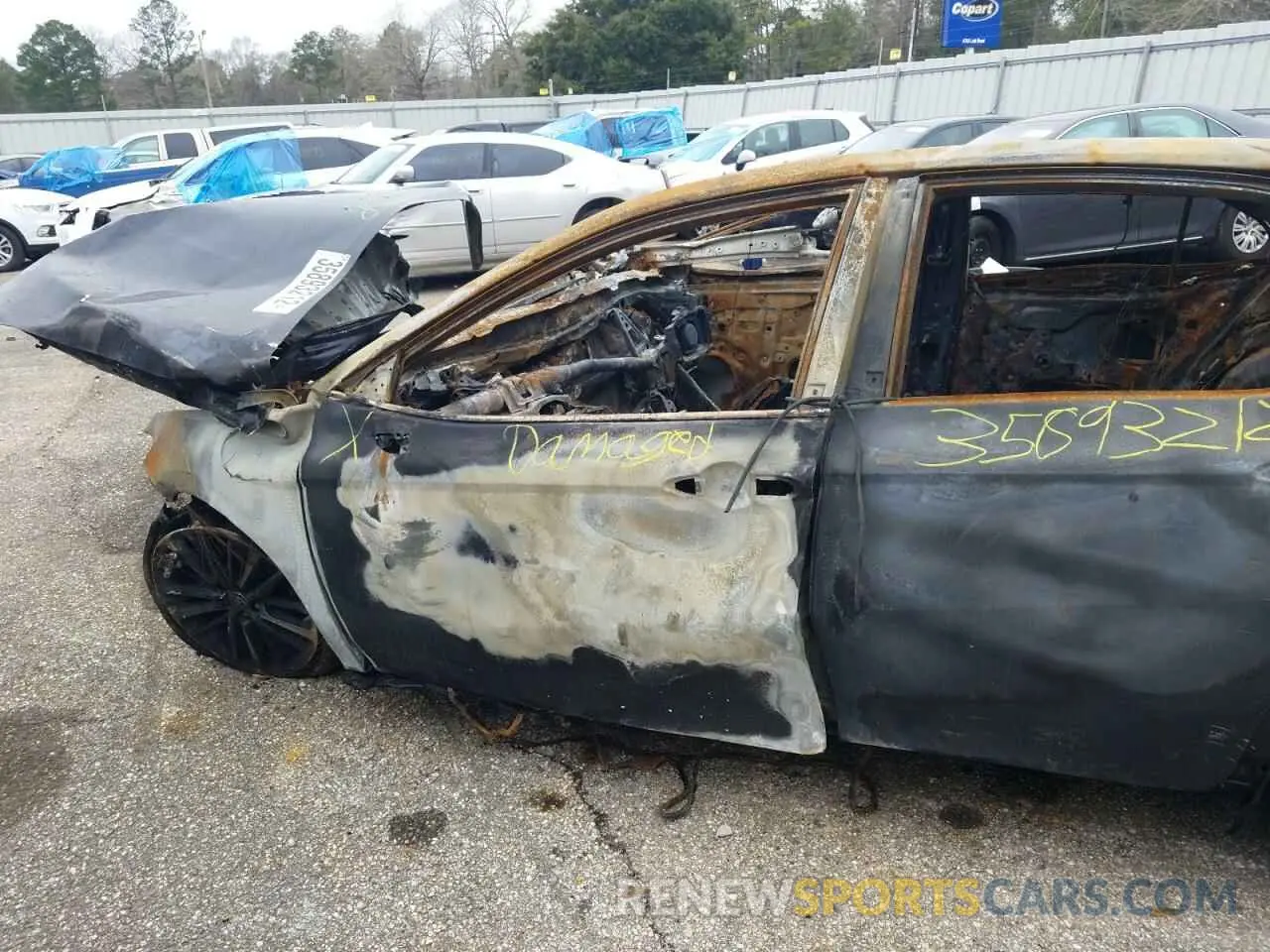 10 fotografías del automóvil dañado 4T1K61AK0LU383900 TOYOTA CAMRY 2020