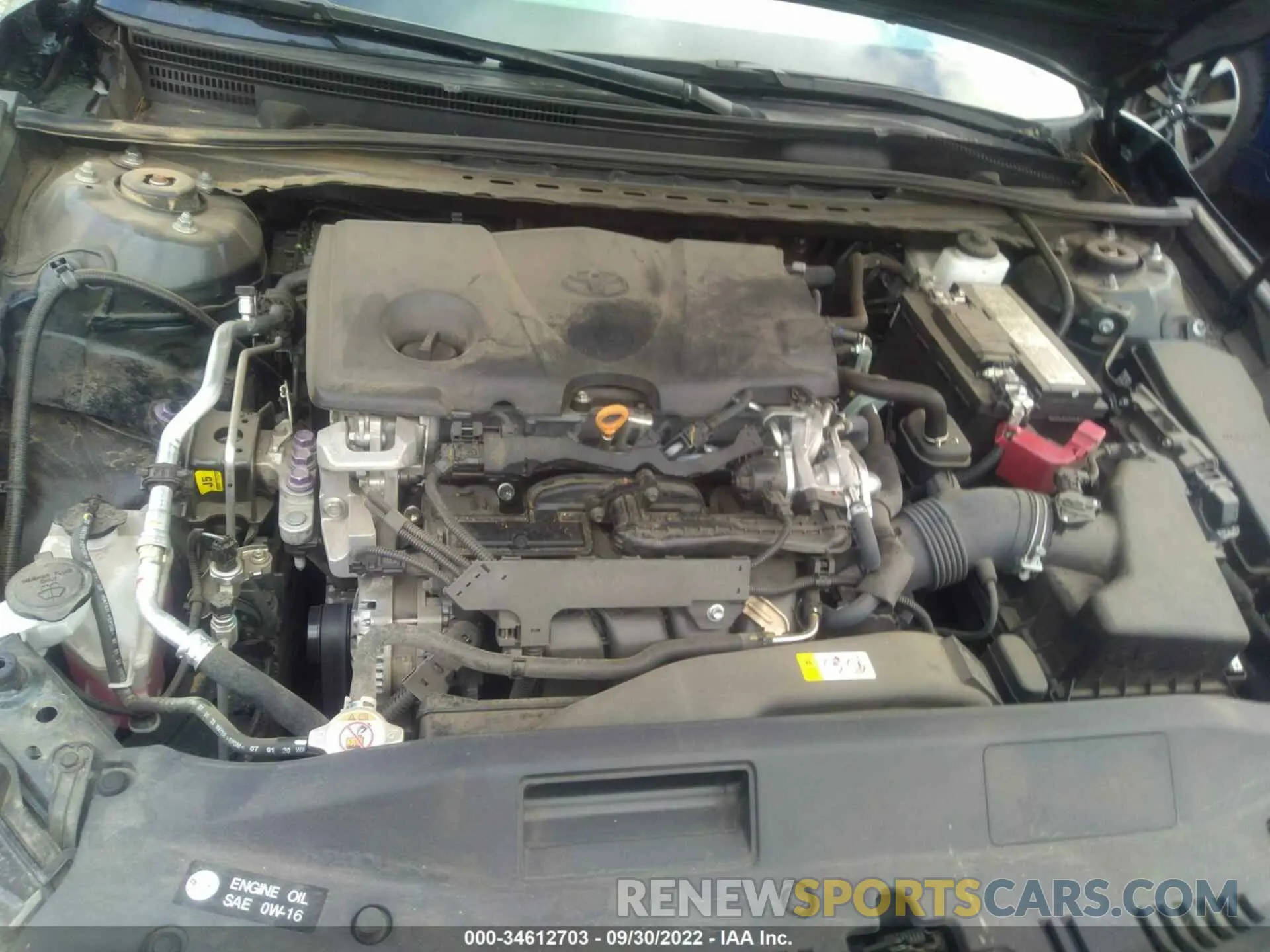10 fotografías del automóvil dañado 4T1K61AK0LU968220 TOYOTA CAMRY 2020