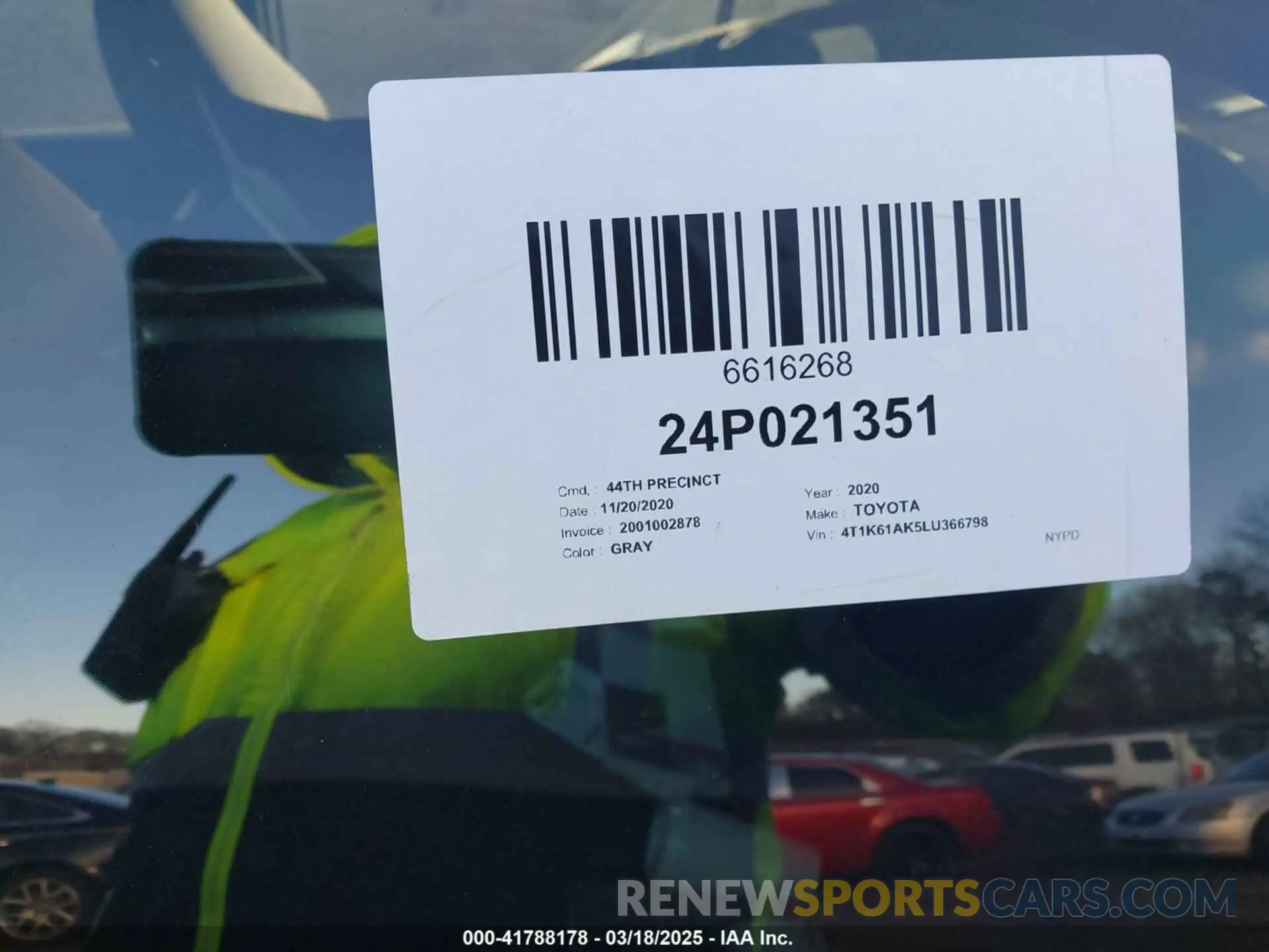 9 fotografías del automóvil dañado 4T1K61AK5LU366798 TOYOTA CAMRY 2020