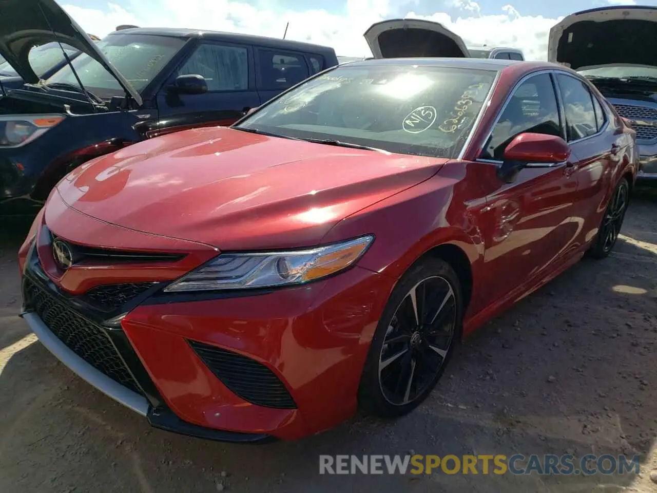 2 fotografías del automóvil dañado 4T1K61AK6LU362694 TOYOTA CAMRY 2020