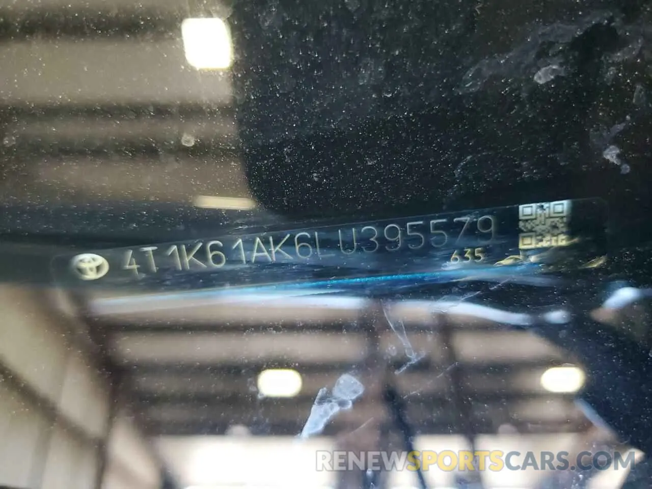 12 fotografías del automóvil dañado 4T1K61AK6LU395579 TOYOTA CAMRY 2020