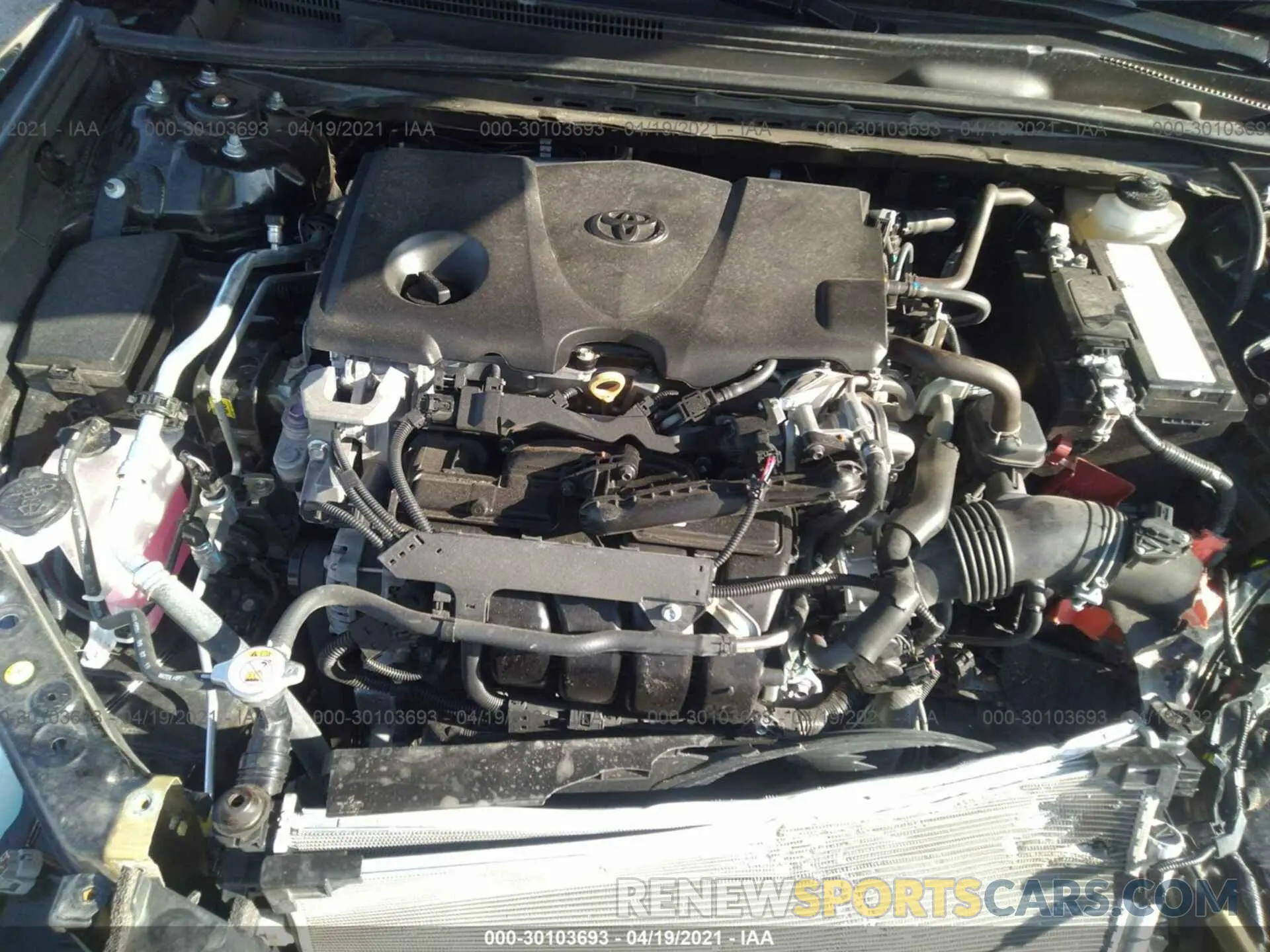 10 fotografías del automóvil dañado 4T1K61AK6LU923668 TOYOTA CAMRY 2020