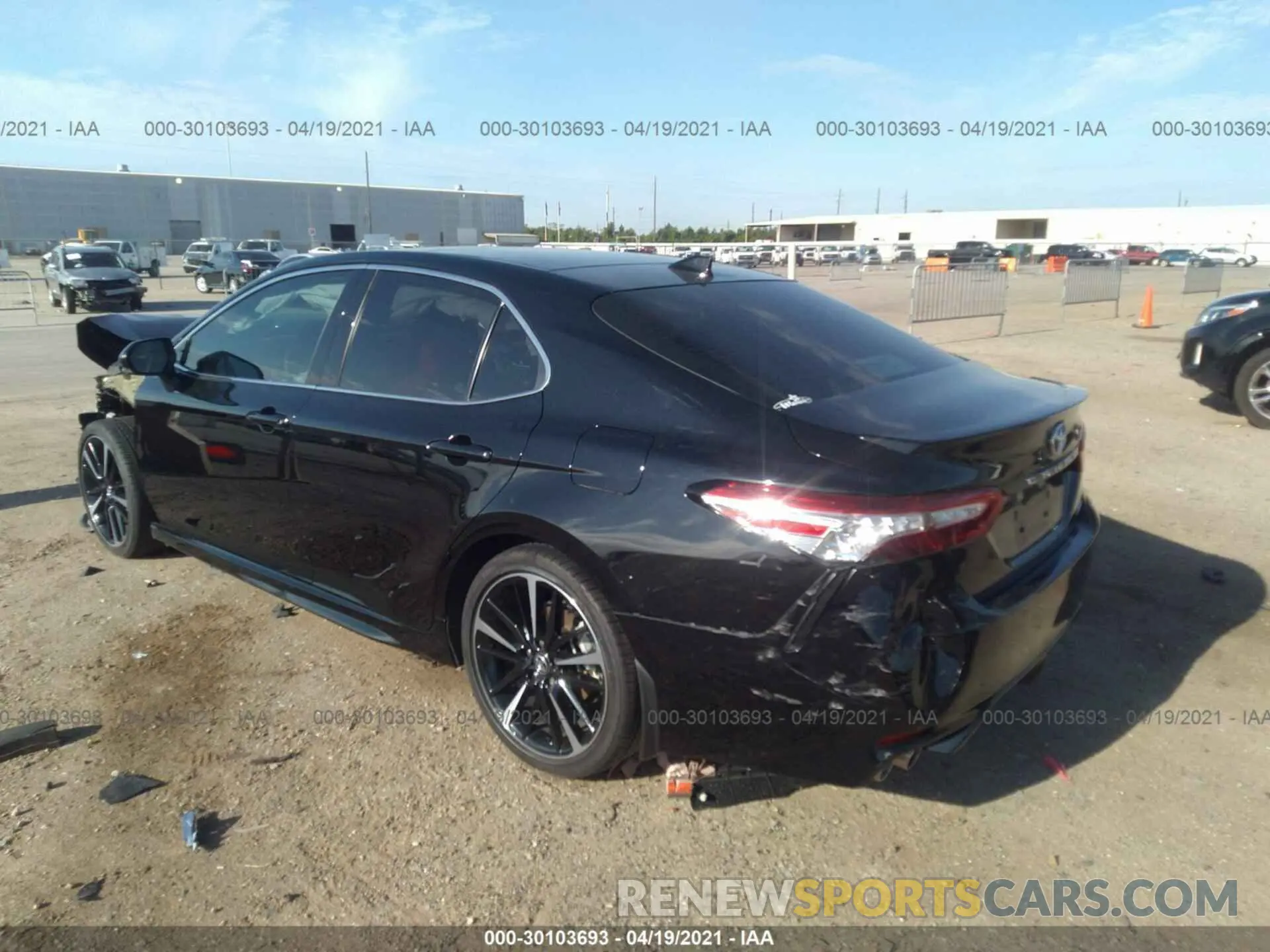 3 fotografías del automóvil dañado 4T1K61AK6LU923668 TOYOTA CAMRY 2020
