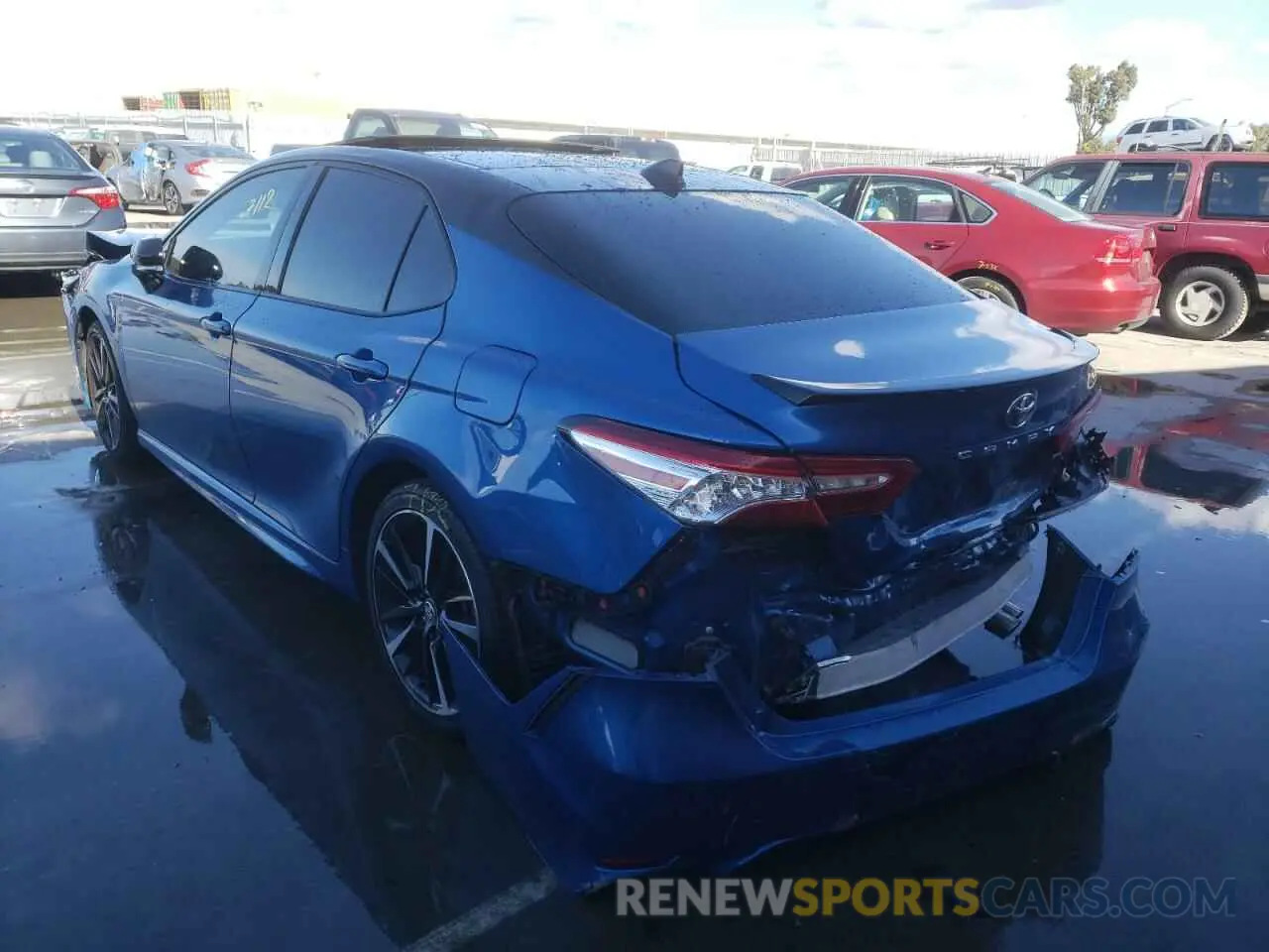 3 fotografías del automóvil dañado 4T1K61AK7LU349792 TOYOTA CAMRY 2020