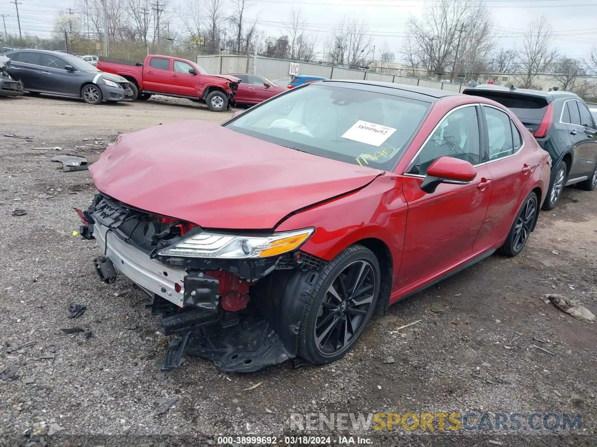 2 fotografías del automóvil dañado 4T1K61AK8LU306627 TOYOTA CAMRY 2020