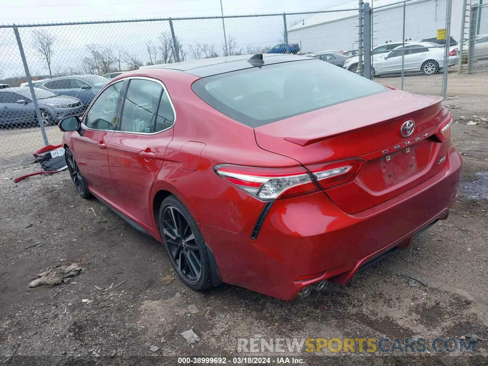 3 fotografías del automóvil dañado 4T1K61AK8LU306627 TOYOTA CAMRY 2020