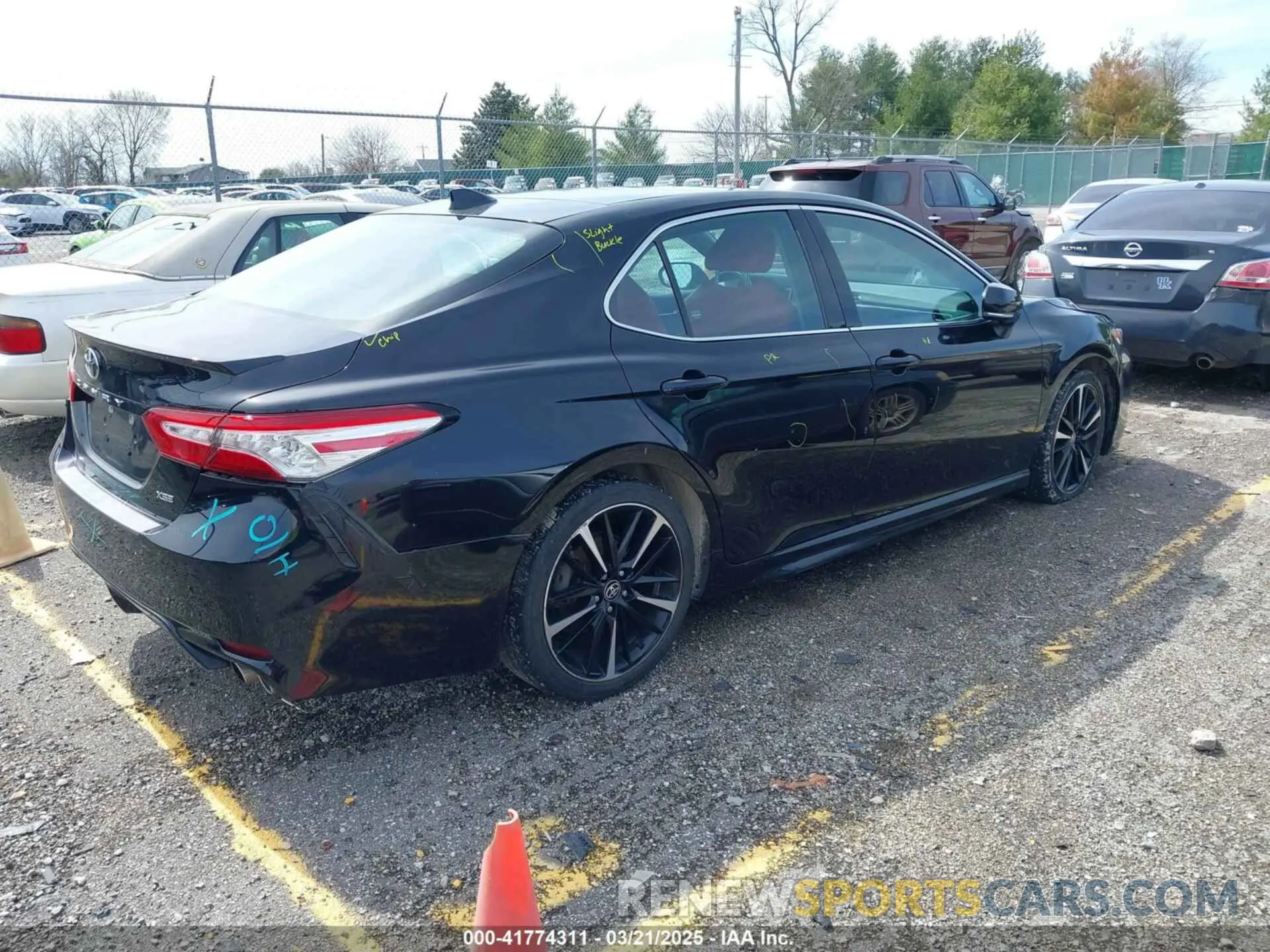 4 fotografías del automóvil dañado 4T1K61AK9LU377478 TOYOTA CAMRY 2020