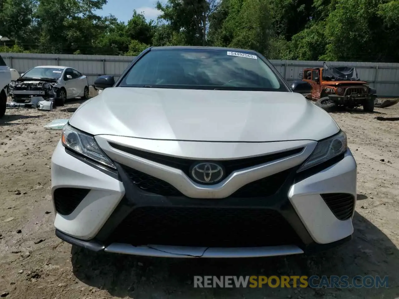 5 fotografías del automóvil dañado 4T1K61AKXLU360141 TOYOTA CAMRY 2020