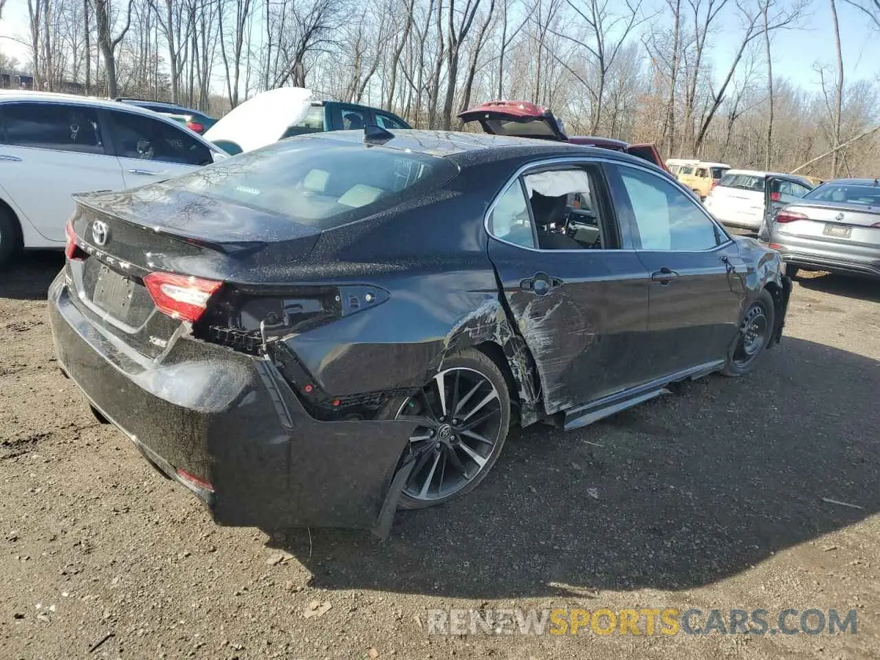 3 fotografías del automóvil dañado 4T1K61AKXLU393642 TOYOTA CAMRY 2020