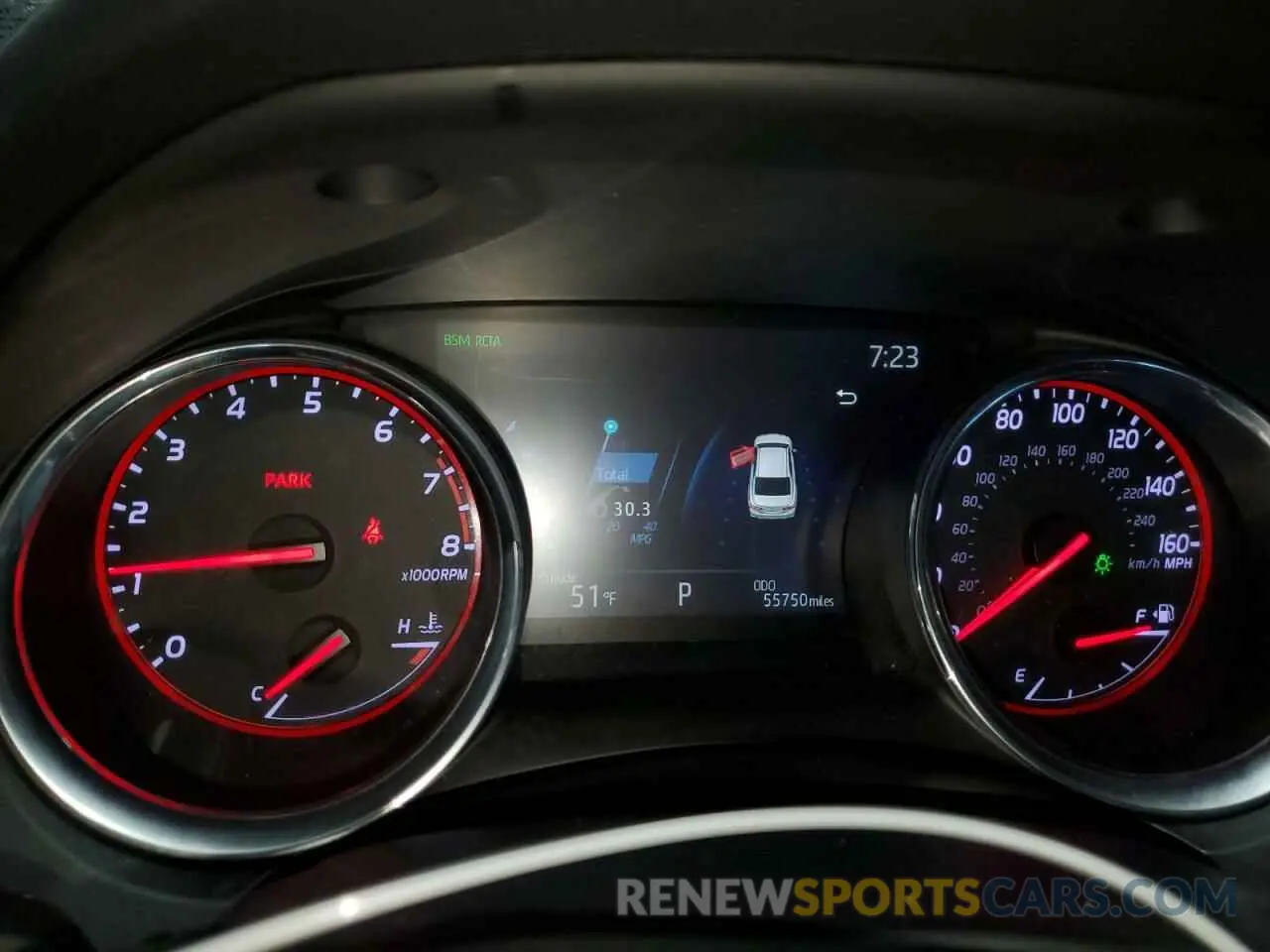 9 fotografías del automóvil dañado 4T1K61BK4LU014410 TOYOTA CAMRY 2020