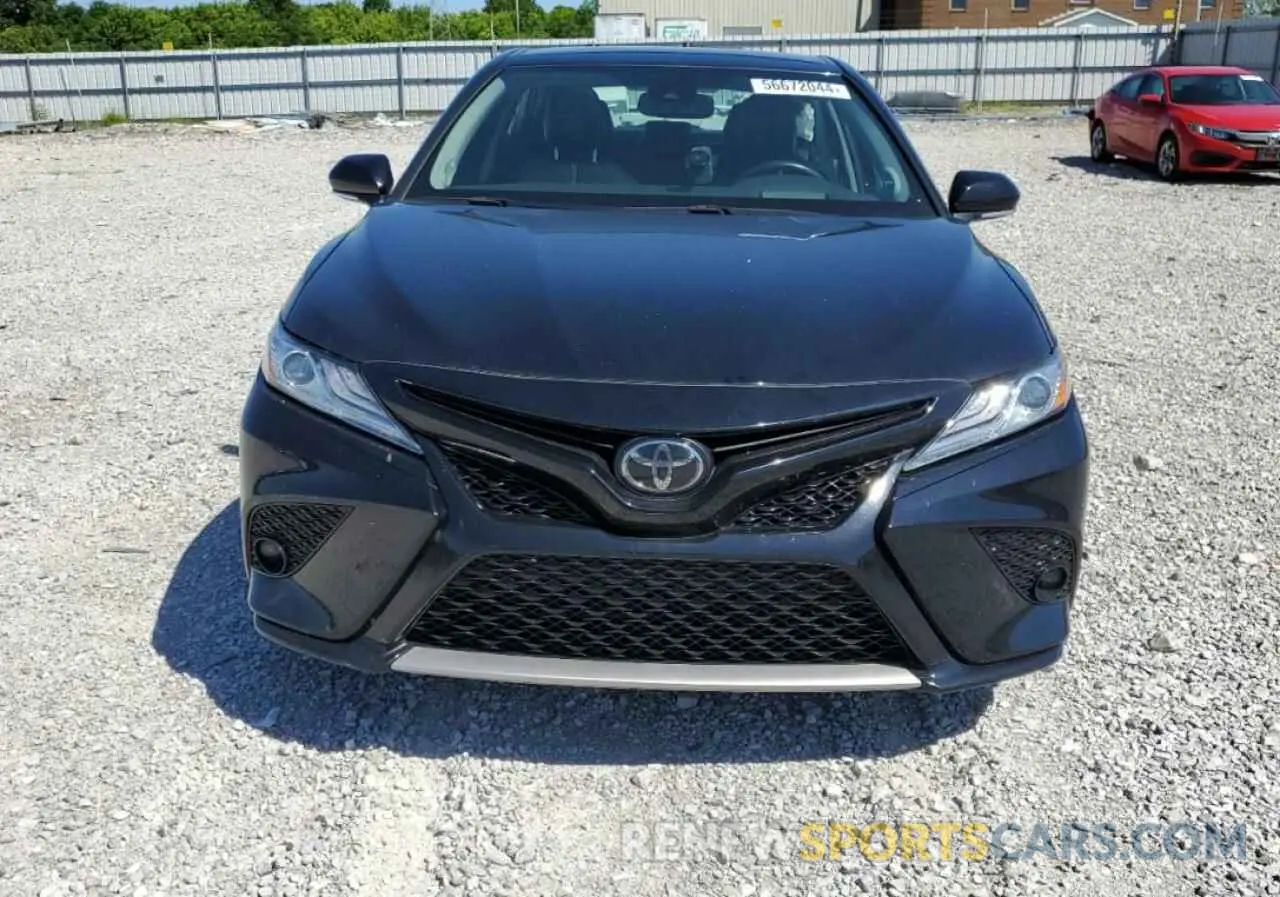 5 fotografías del automóvil dañado 4T1KZ1AK4LU034018 TOYOTA CAMRY 2020