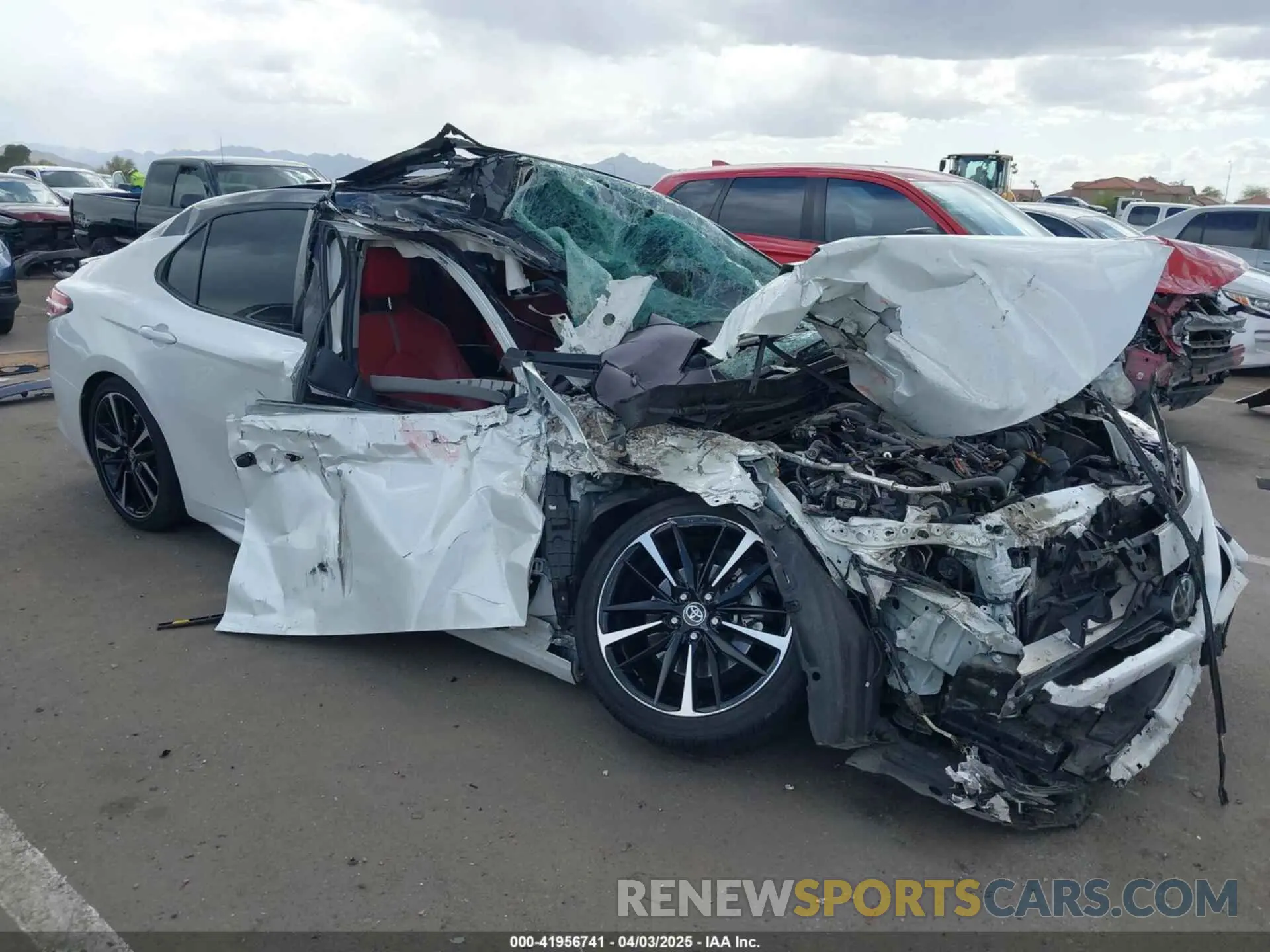 6 fotografías del automóvil dañado 4T1KZ1AK6LU043240 TOYOTA CAMRY 2020