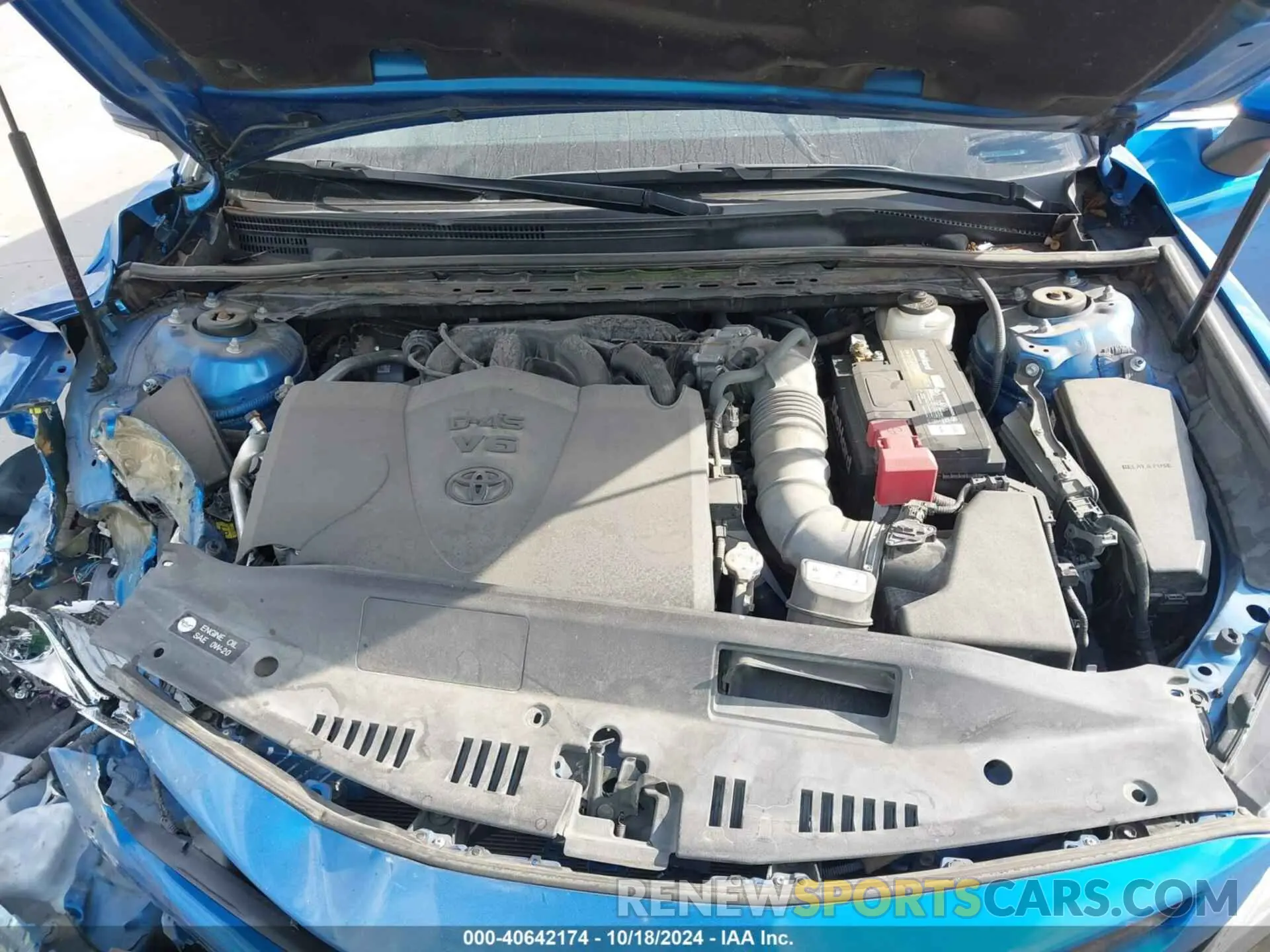10 fotografías del automóvil dañado 4T1KZ1AKXLU033374 TOYOTA CAMRY 2020