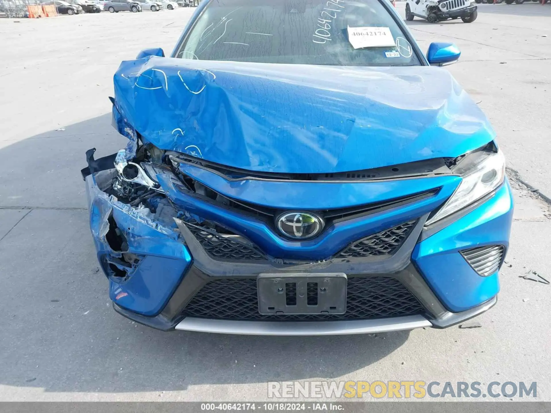 6 fotografías del automóvil dañado 4T1KZ1AKXLU033374 TOYOTA CAMRY 2020