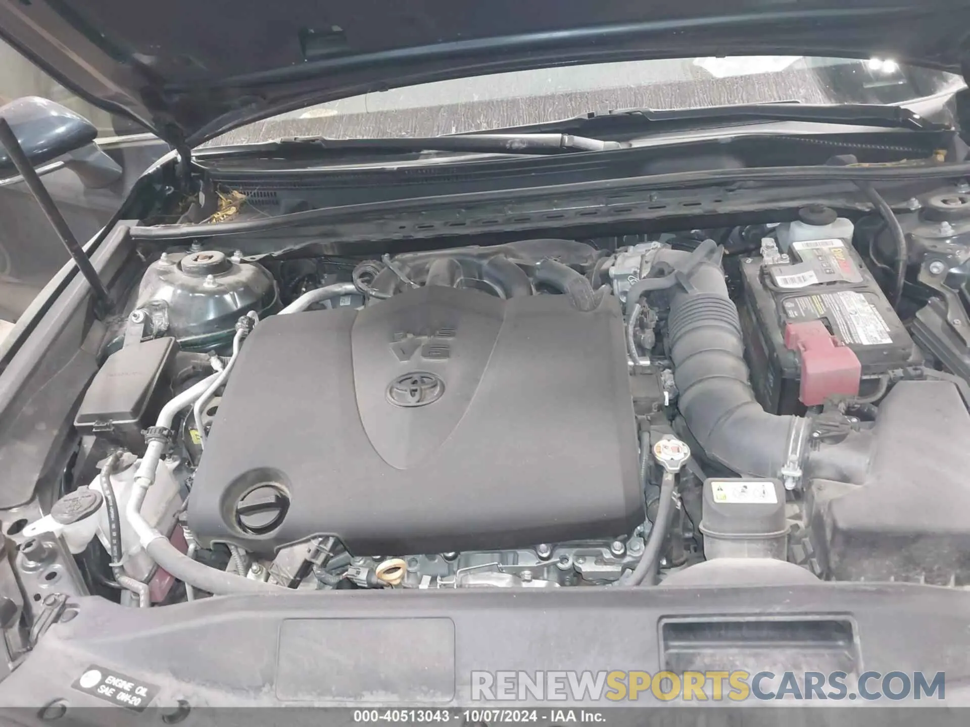10 fotografías del automóvil dañado 4T1KZ1AKXLU045301 TOYOTA CAMRY 2020