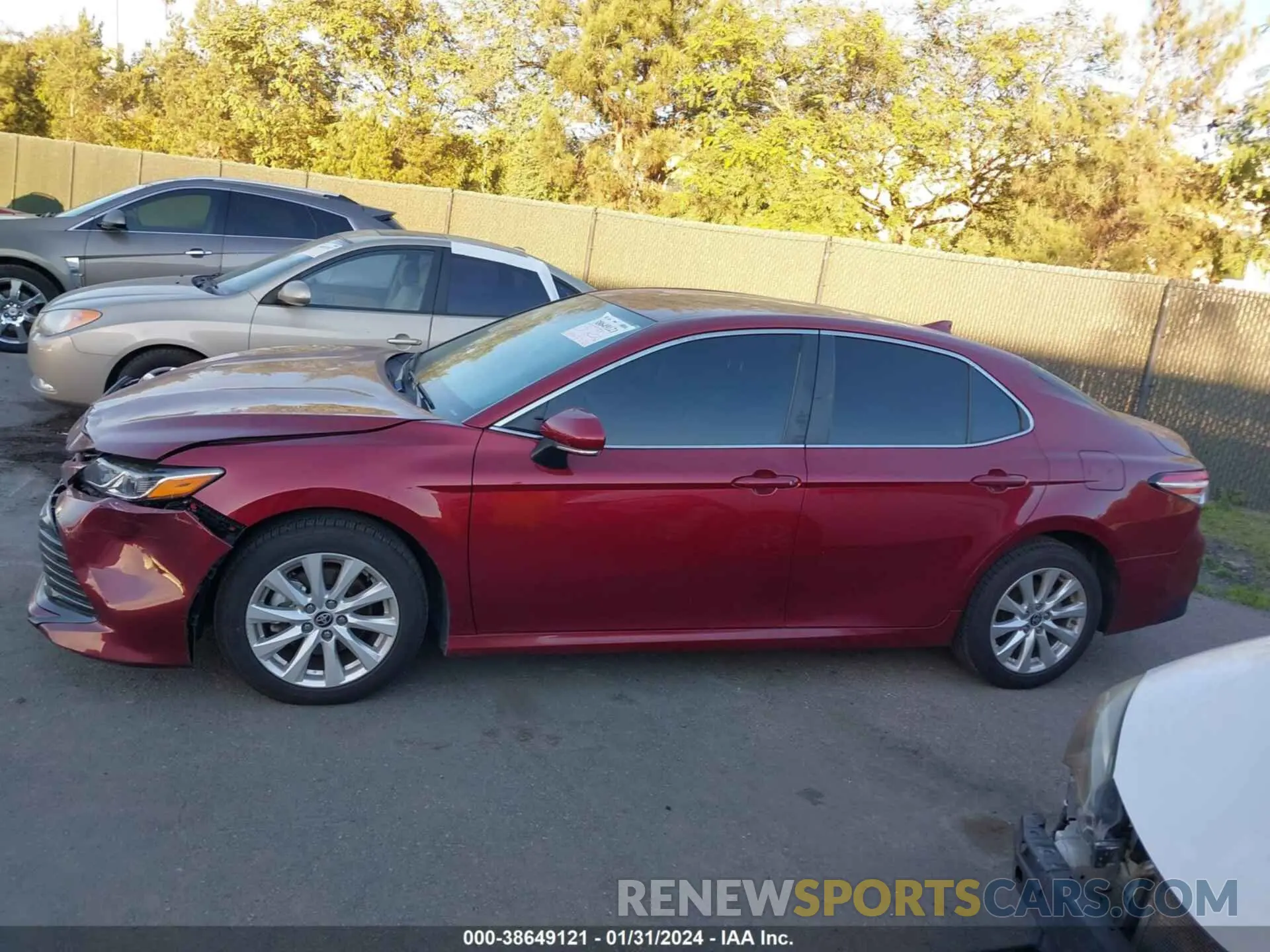 15 fotografías del automóvil dañado 4T1L11AK0LU967460 TOYOTA CAMRY 2020