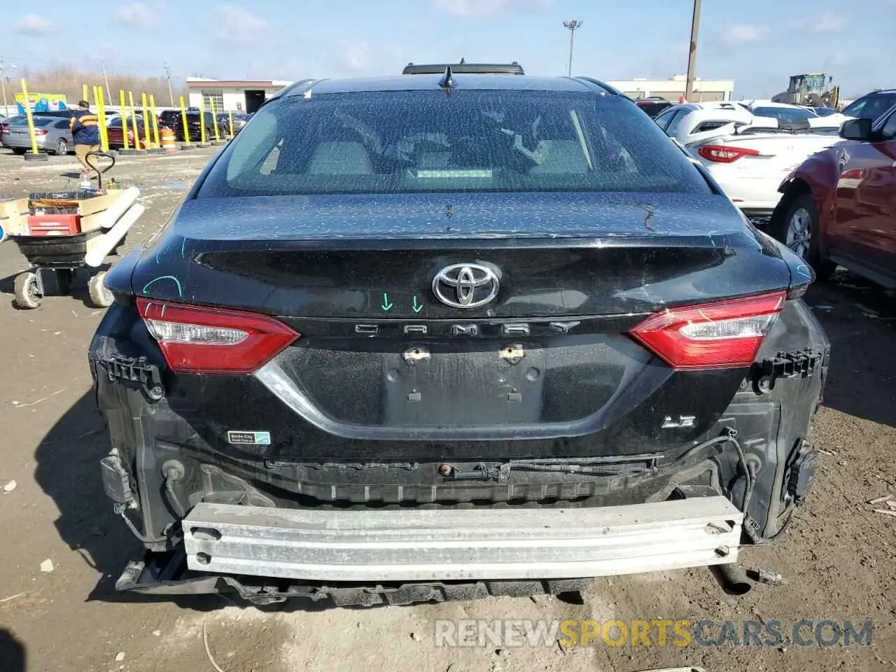 6 fotografías del automóvil dañado 4T1L11AK4LU509761 TOYOTA CAMRY 2020