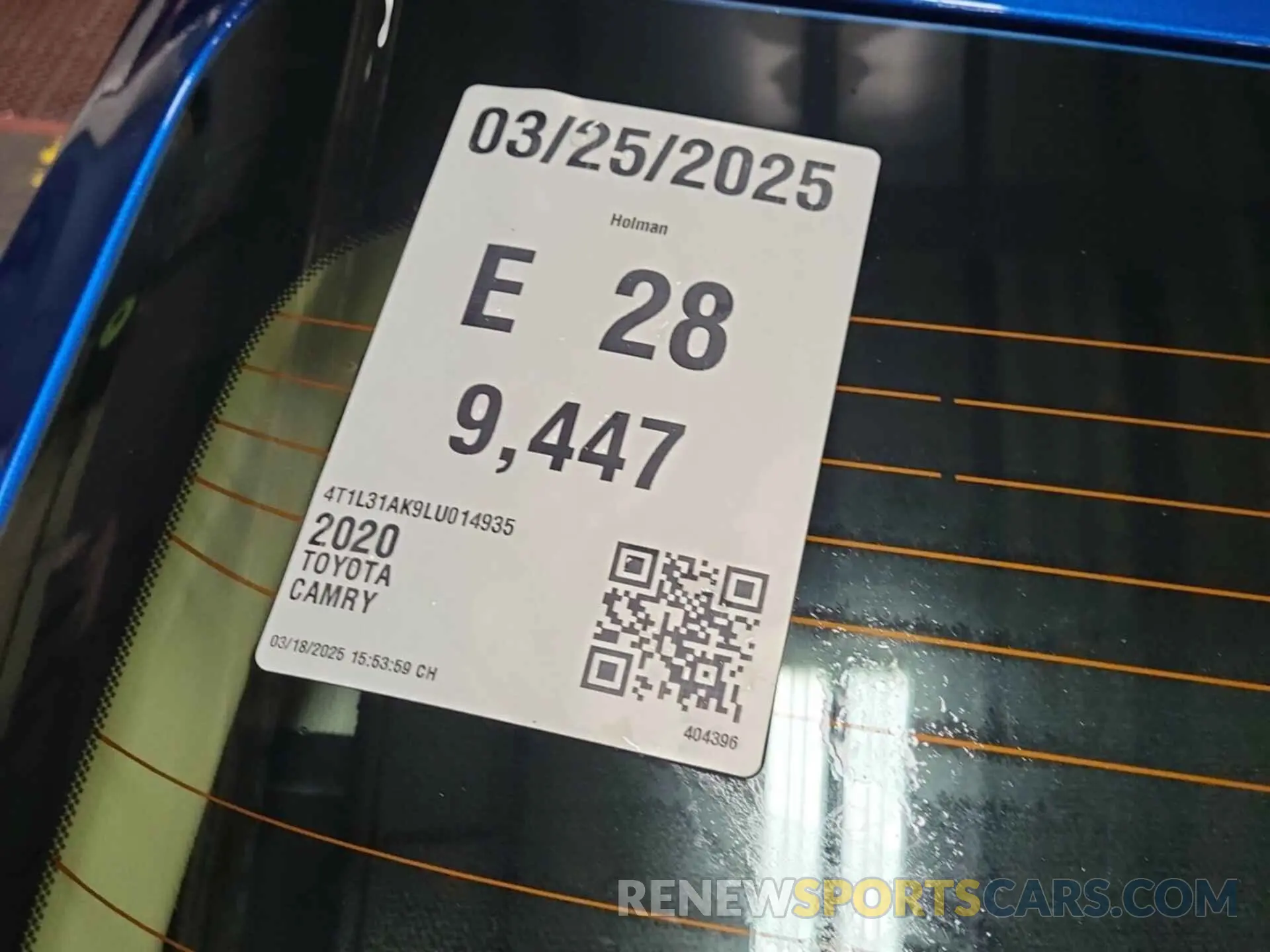 15 fotografías del automóvil dañado 4T1L31AK9LU014935 TOYOTA CAMRY 2020