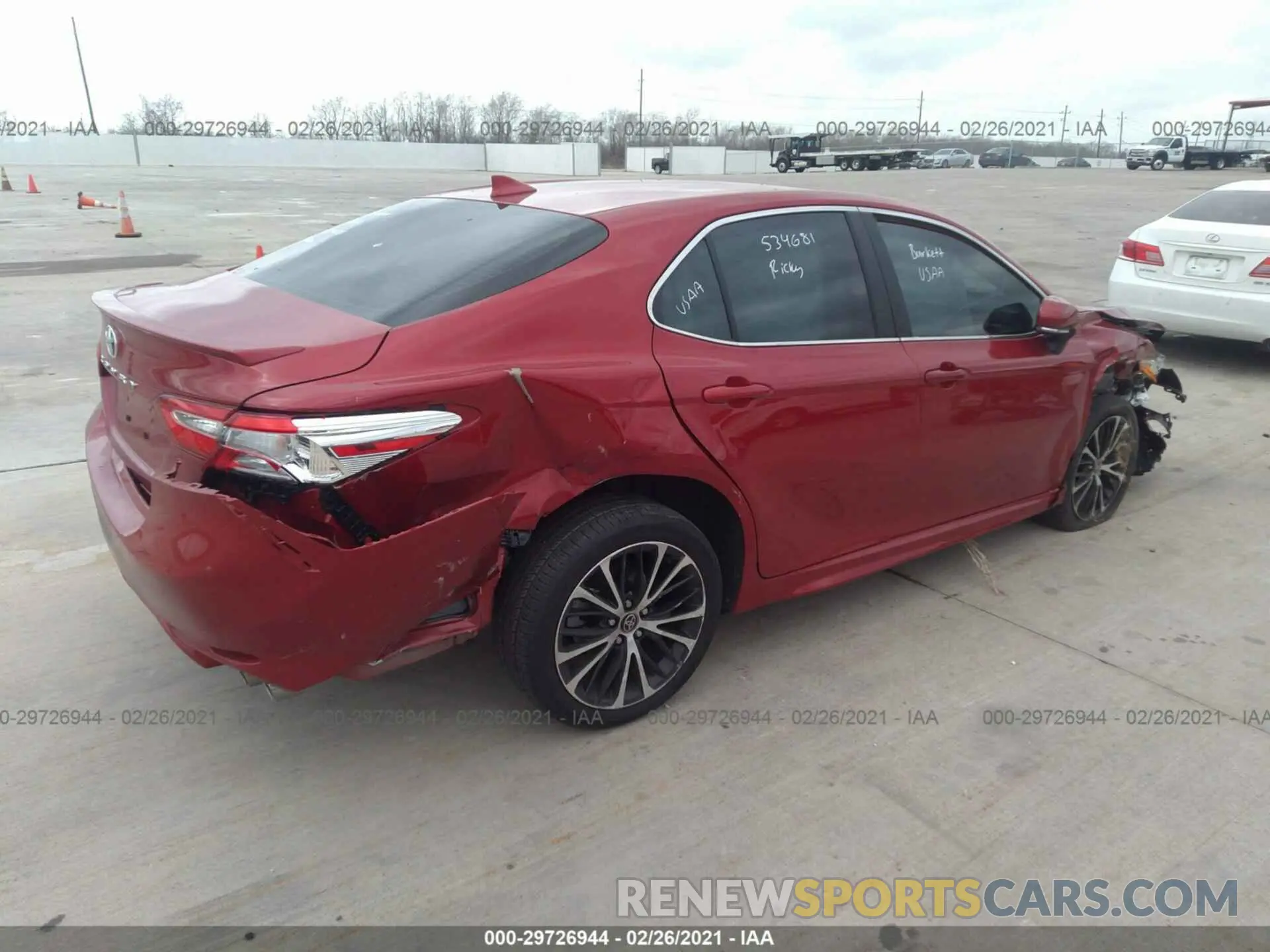 4 fotografías del automóvil dañado 4T1M11AK9LU388102 TOYOTA CAMRY 2020
