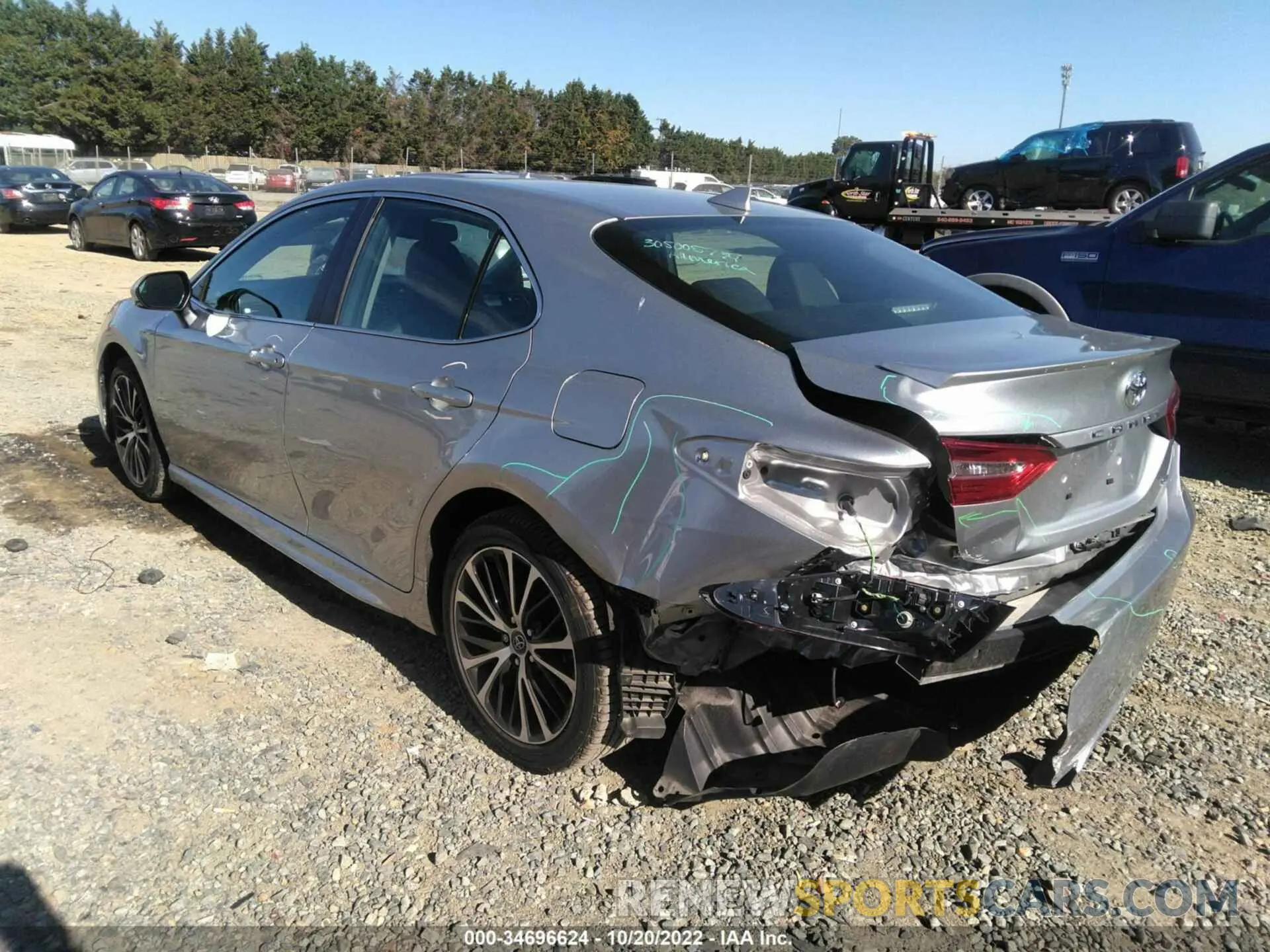 3 fotografías del automóvil dañado 4T1M11AKXLU891444 TOYOTA CAMRY 2020