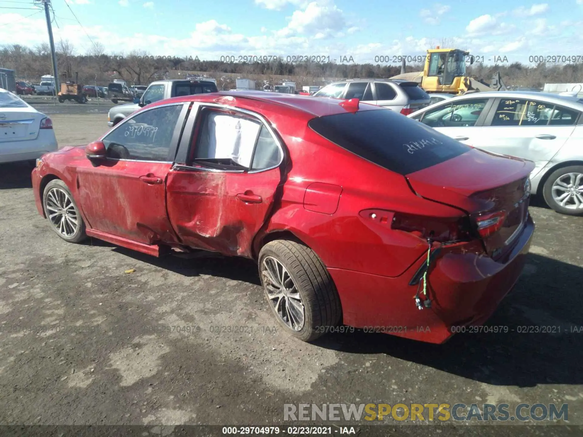 3 fotografías del automóvil dañado 4T1M11BK0LU003492 TOYOTA CAMRY 2020