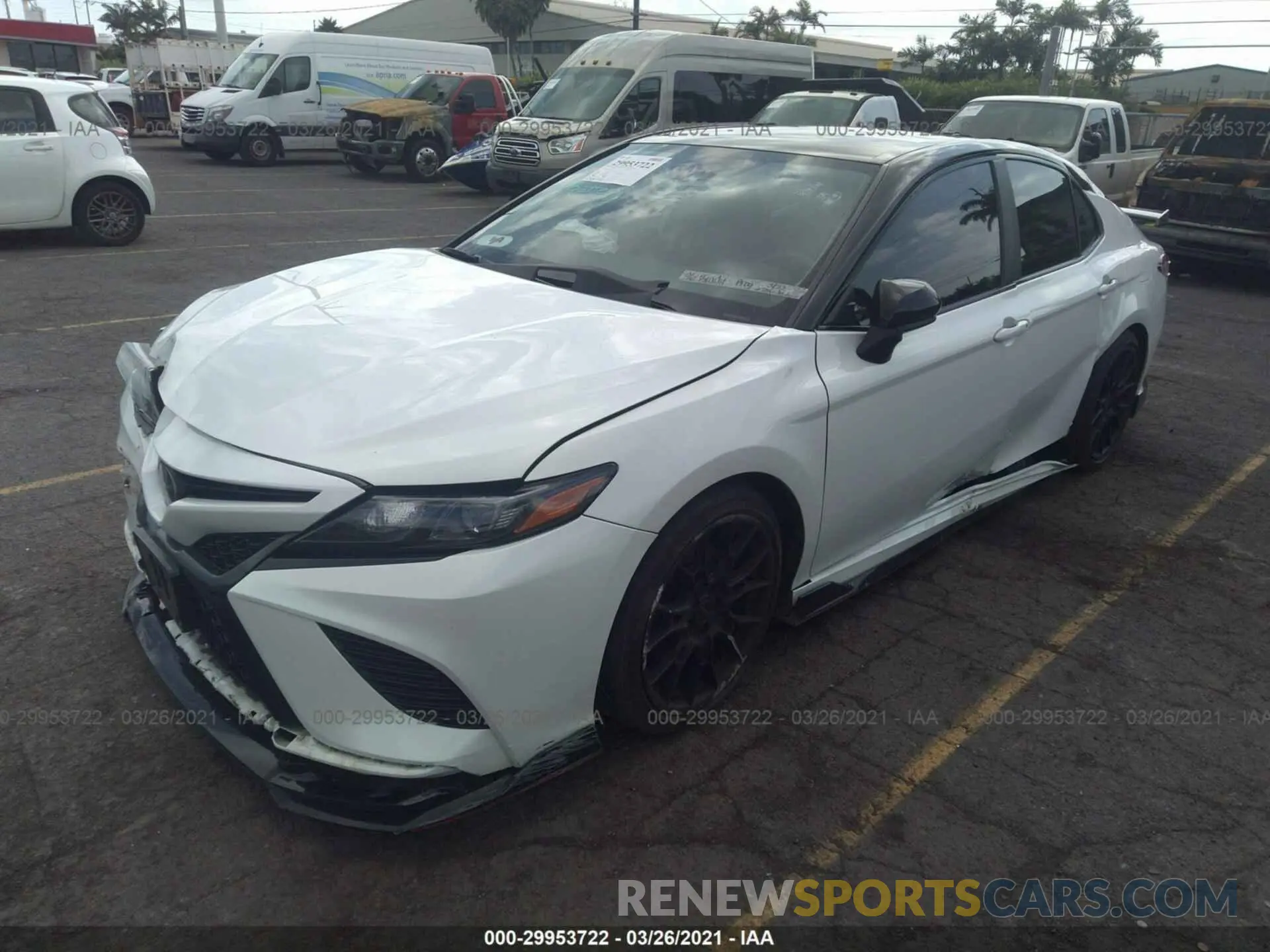 2 fotografías del automóvil dañado 4T1NZ1AK0LU037866 TOYOTA CAMRY 2020