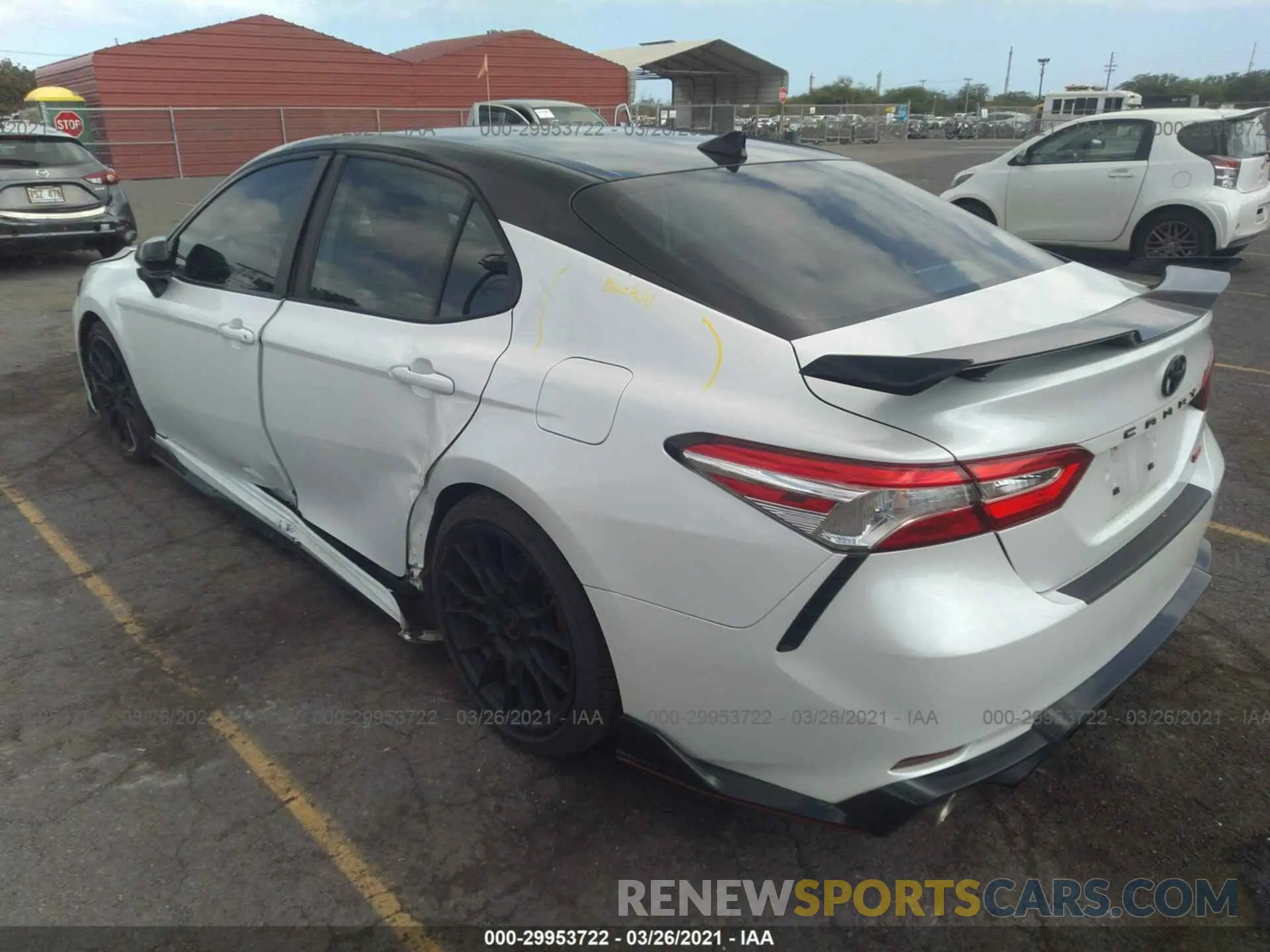 3 fotografías del automóvil dañado 4T1NZ1AK0LU037866 TOYOTA CAMRY 2020
