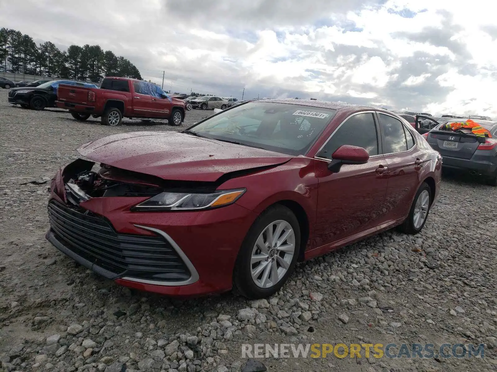 2 fotografías del automóvil dañado 4T1C11AK0MU579257 TOYOTA CAMRY 2021