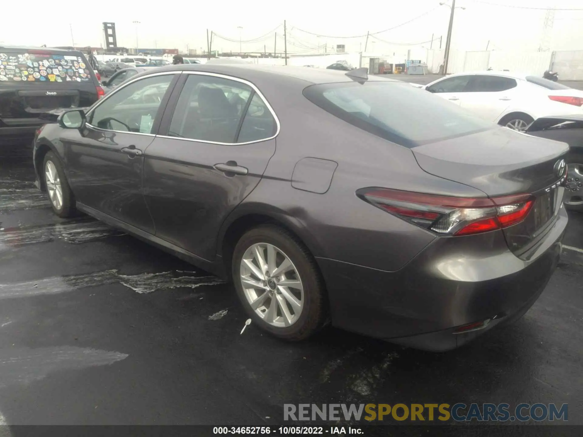 3 fotografías del automóvil dañado 4T1C11AK2MU560483 TOYOTA CAMRY 2021