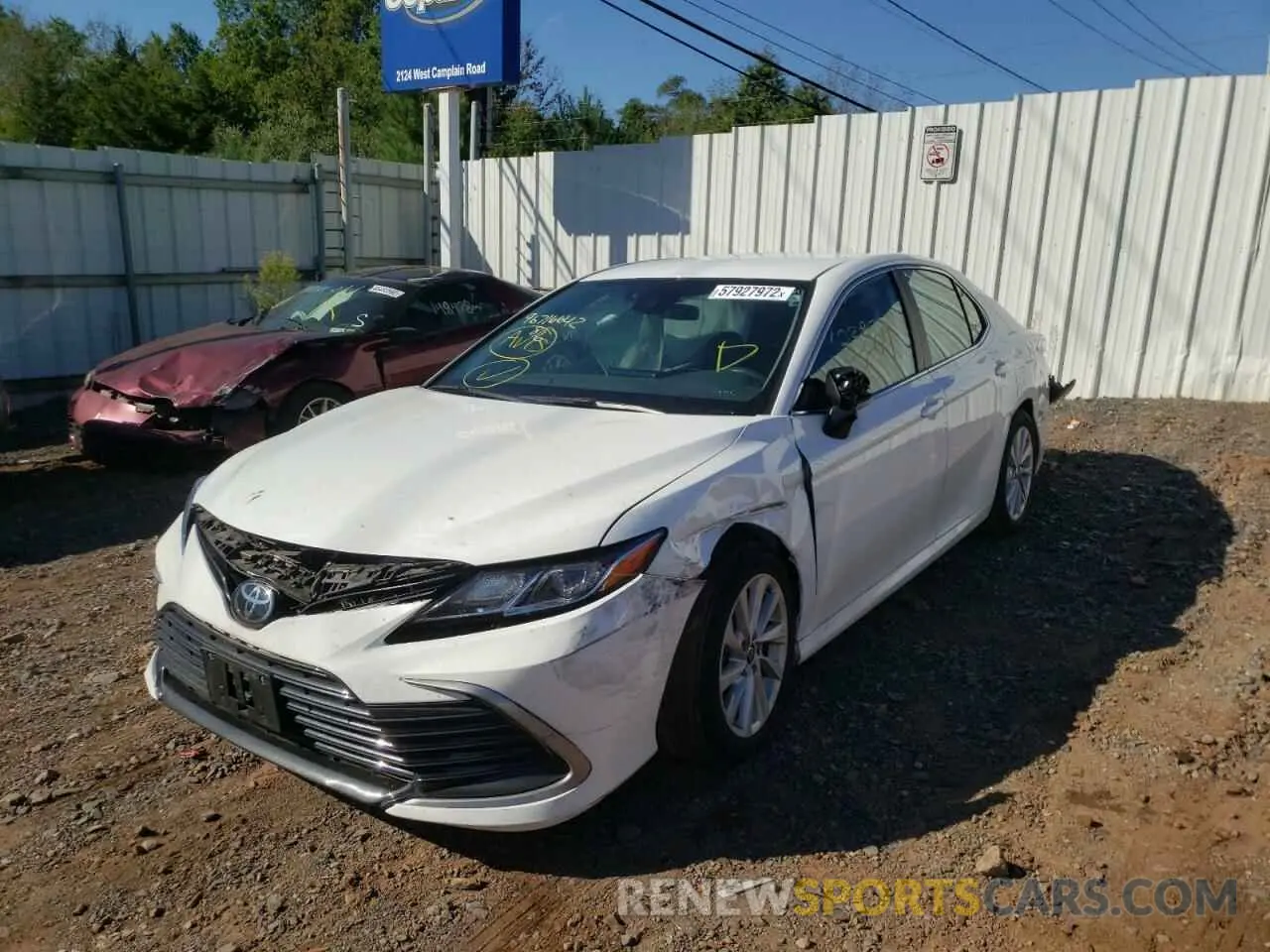 2 fotografías del automóvil dañado 4T1C11AK3MU456231 TOYOTA CAMRY 2021