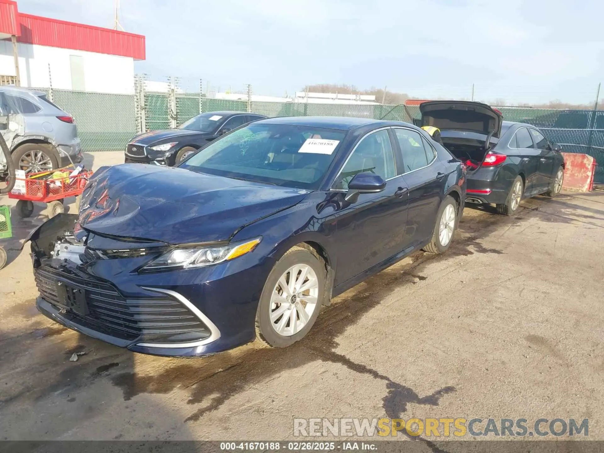 2 fotografías del automóvil dañado 4T1C11AK4MU461468 TOYOTA CAMRY 2021