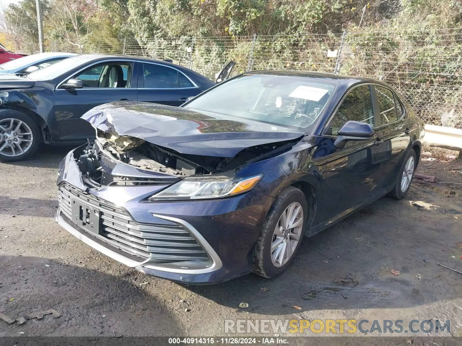 2 fotografías del automóvil dañado 4T1C11AK5MU513108 TOYOTA CAMRY 2021