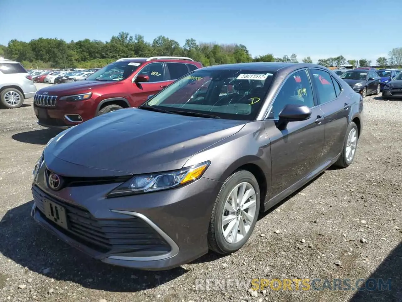 2 fotografías del automóvil dañado 4T1C11AK5MU593221 TOYOTA CAMRY 2021