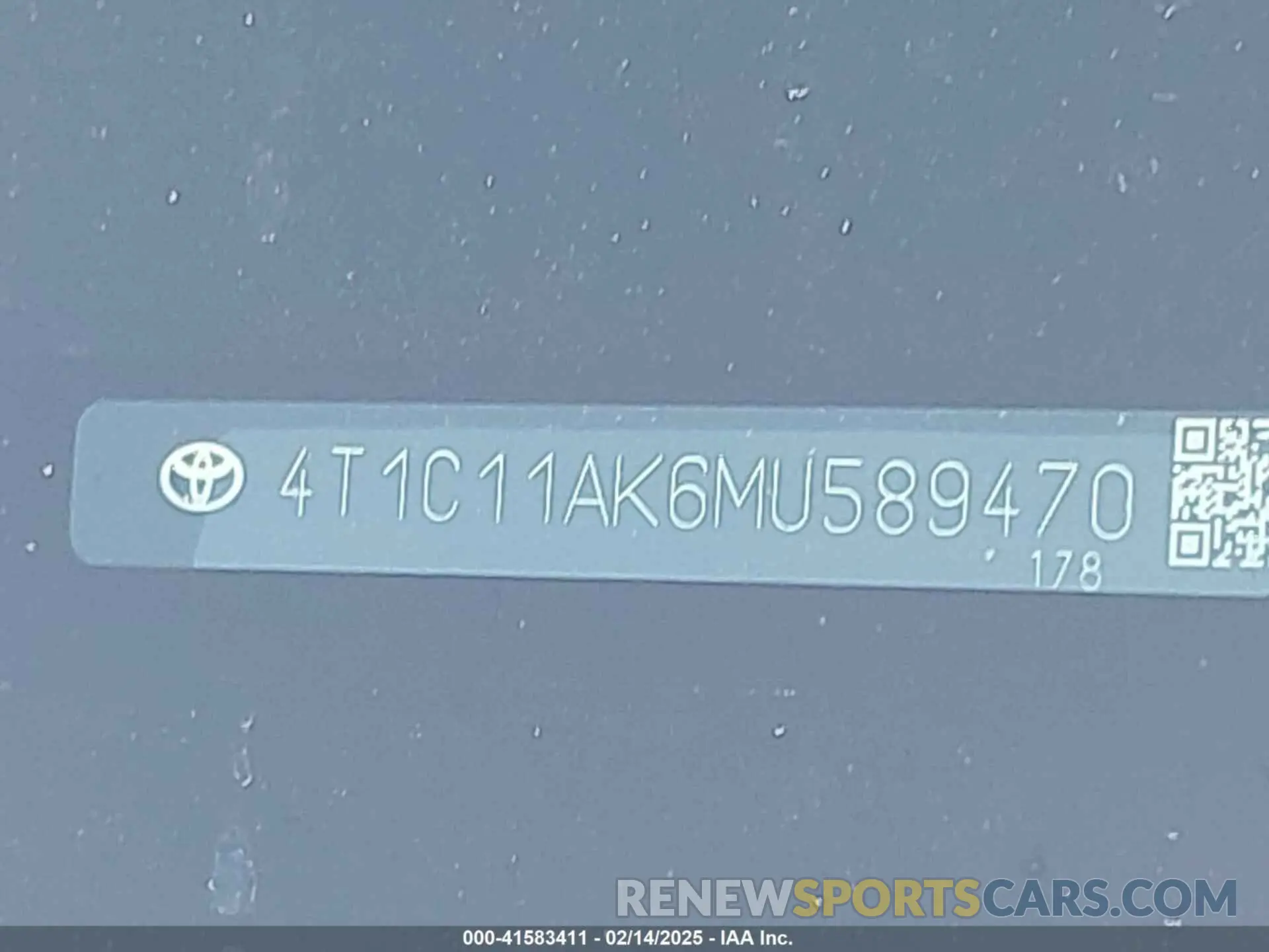 9 fotografías del automóvil dañado 4T1C11AK6MU589470 TOYOTA CAMRY 2021